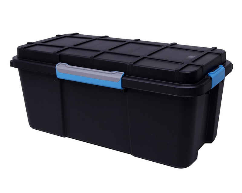 ONDIS24 Aufbewahrungsbox Multifunktionsbox Scuba Transportkiste Outdoor Kiste Box abschließbar, rollbar, spritzwassergeschützt
