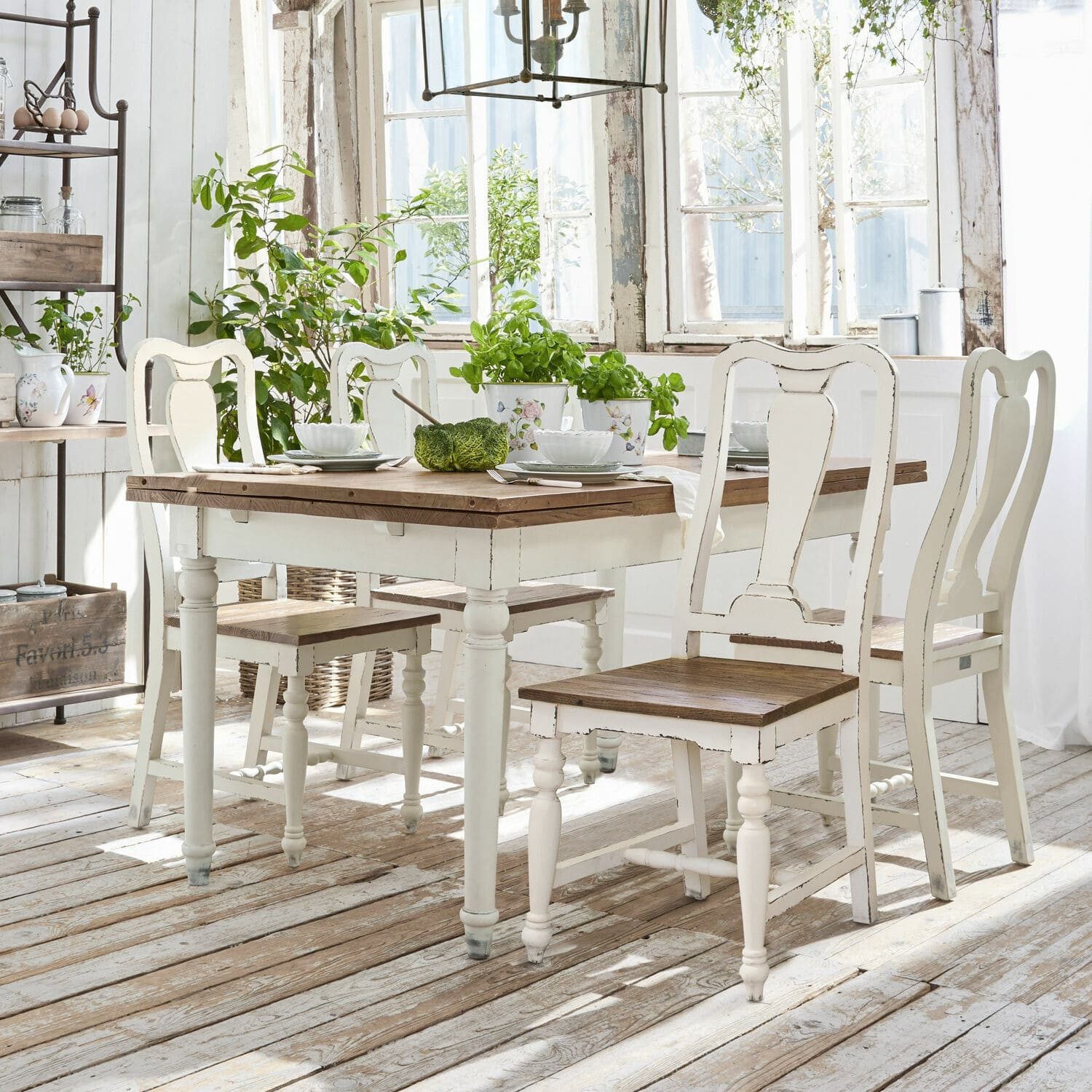 Mirabeau Esstisch Tisch Bradford weiß/braun