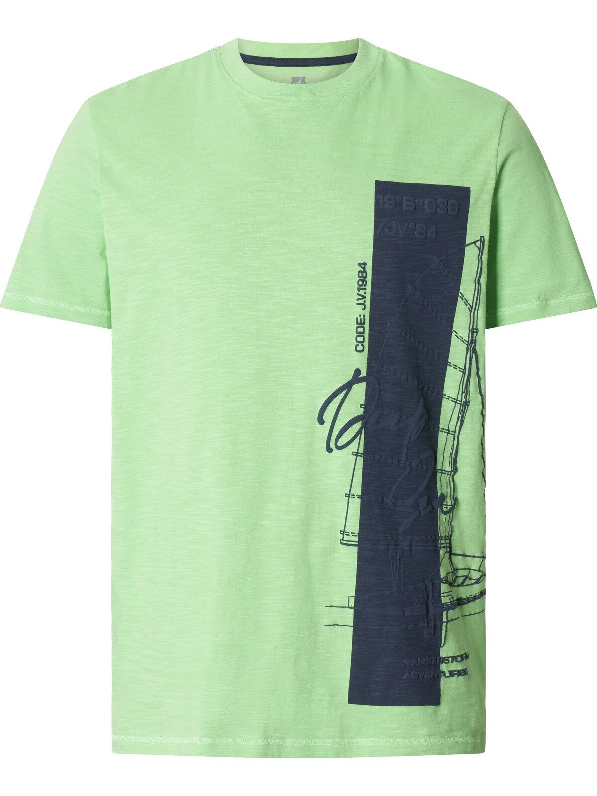 Jan Vanderstorm T-Shirt BALJAN mit 3D-Aufdruck