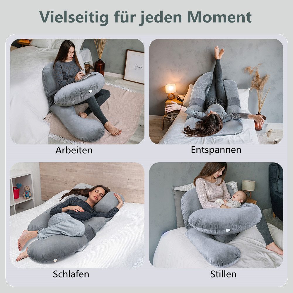 Comomy Kopfkissen Ergonomisches Schwangerschaftskissen, Füllung: Polyester günstig online kaufen