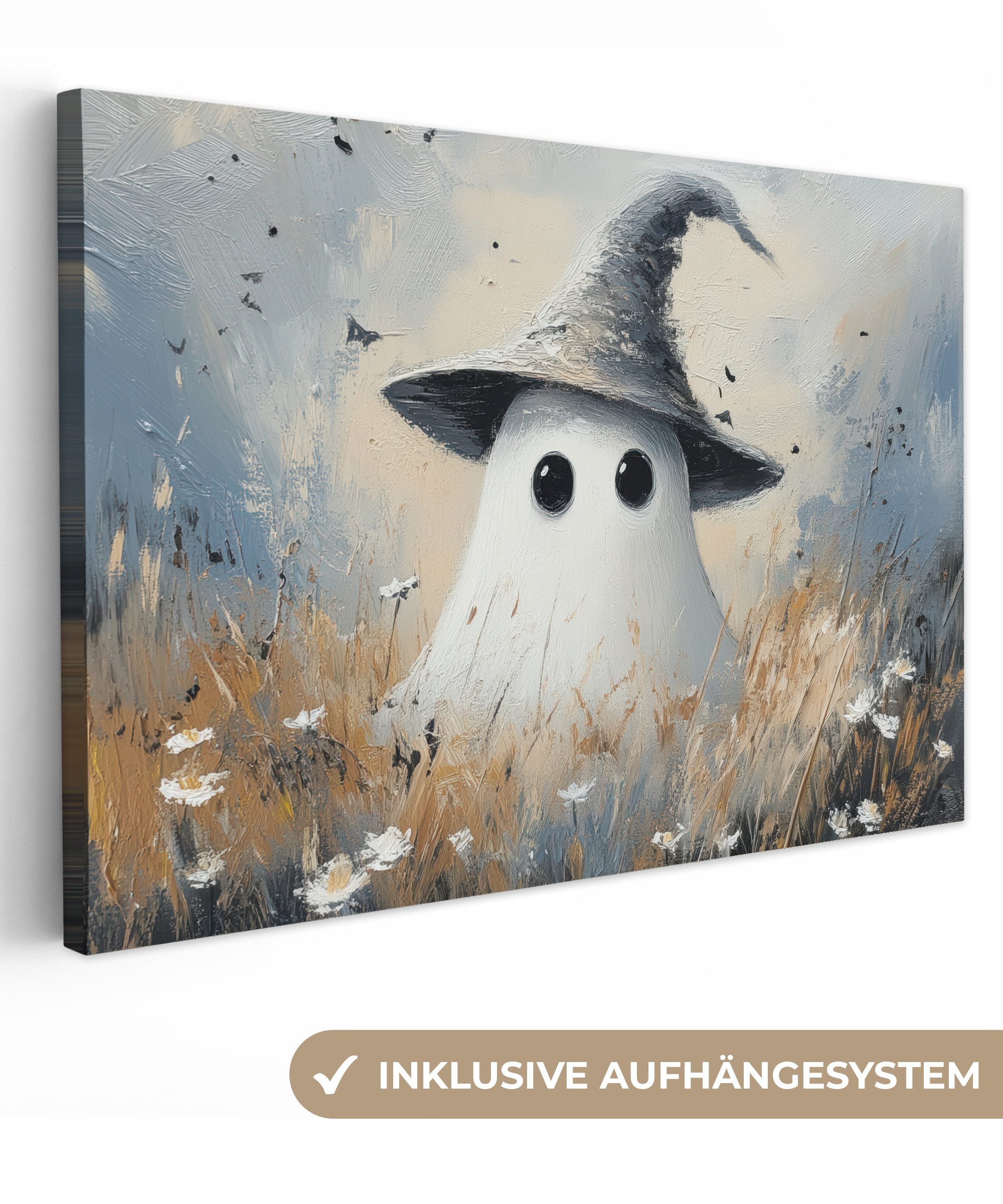 OneMillionCanvasses® Leinwandbild Halloween - Geist - günstig online kaufen
