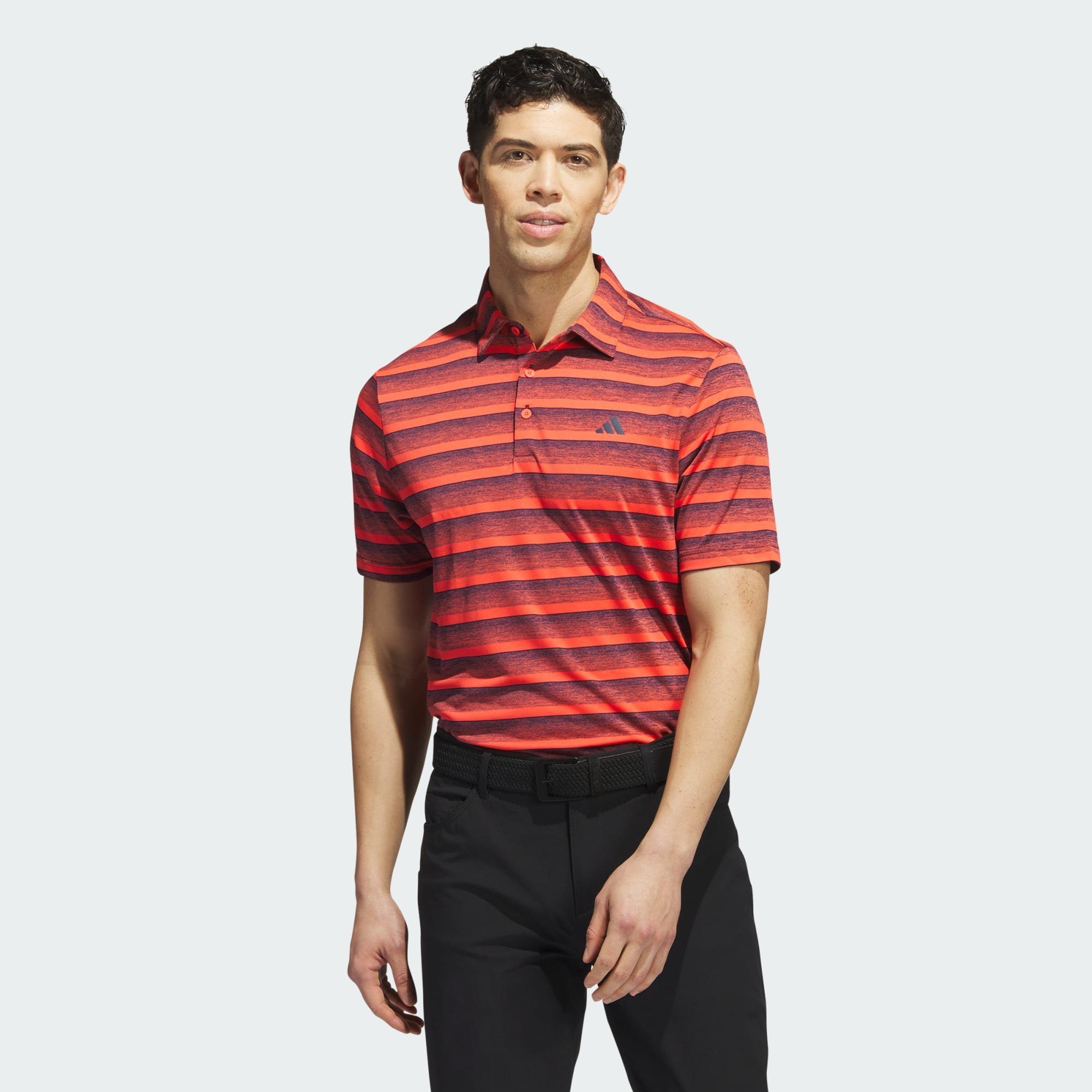 adidas Performance Funktionsshirt TWO-COLOR STRIPE POLOSHIRT Collegiate Navy / Bright Red | Funktionsshirts