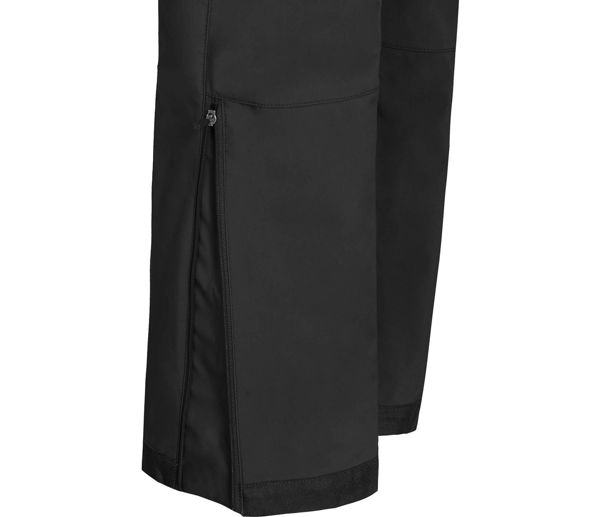 Langgrößen, winddicht, Bergson TESSE Zipp-Off schwarz strapazierfähig, Zip-off-Hose Damen Softshellhose,