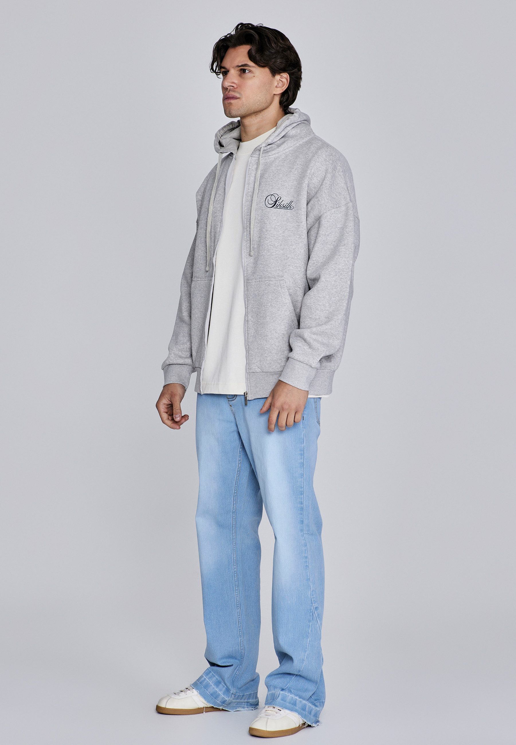 Siksilk Hoodie SikSilk Herren-Essentials-Hoodie mit durchgehendem Reißverschluss – Bild 4 von 5