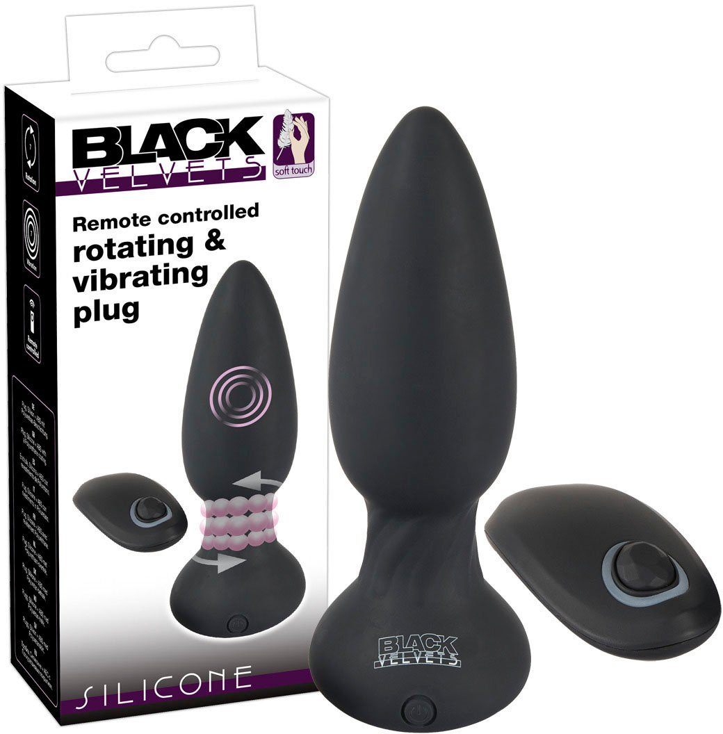 BLACK VELVETS Analplug Plug Rotating