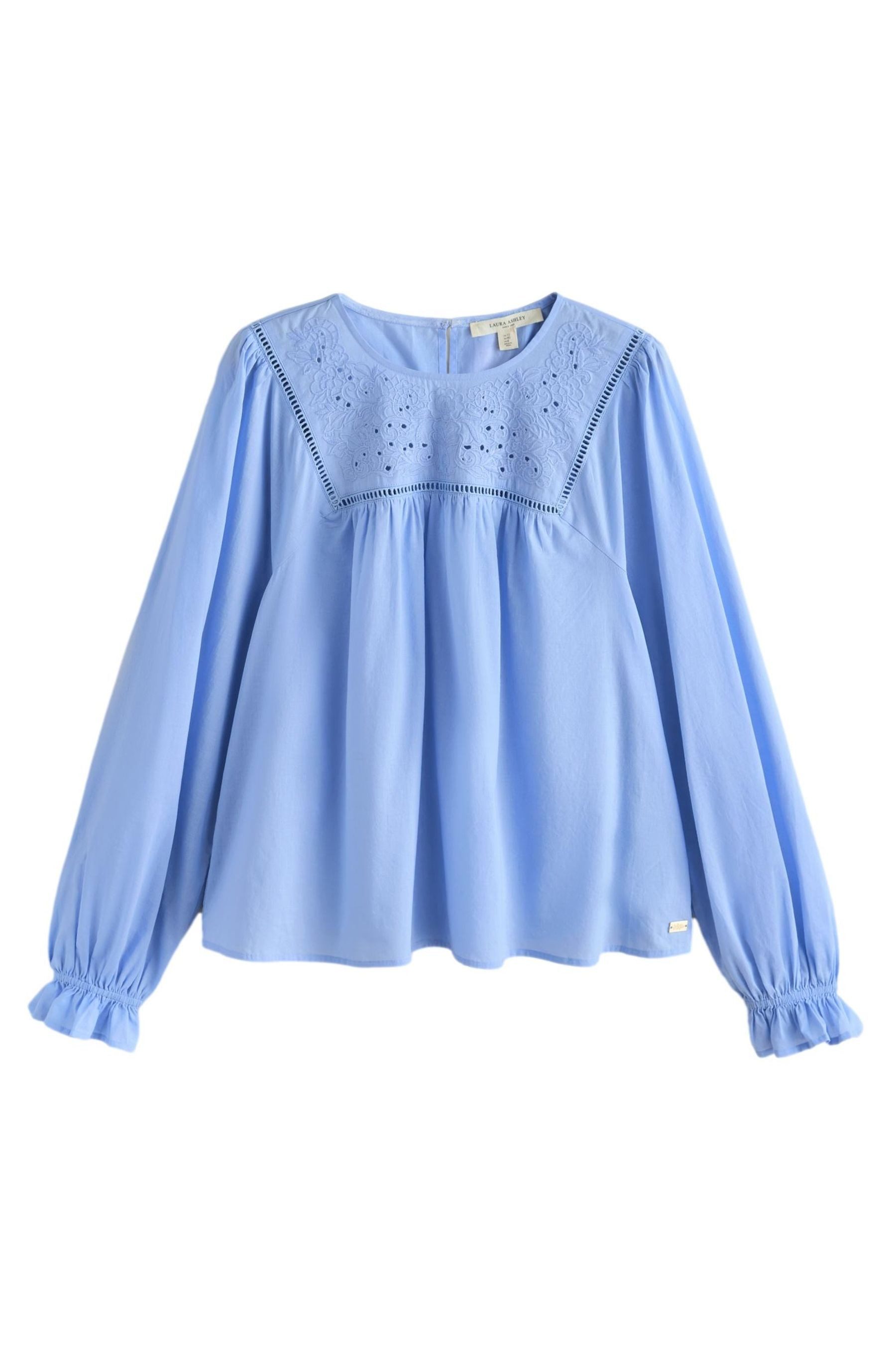 Langarmbluse Laura Ashley Langarmbluse mit Stickerei