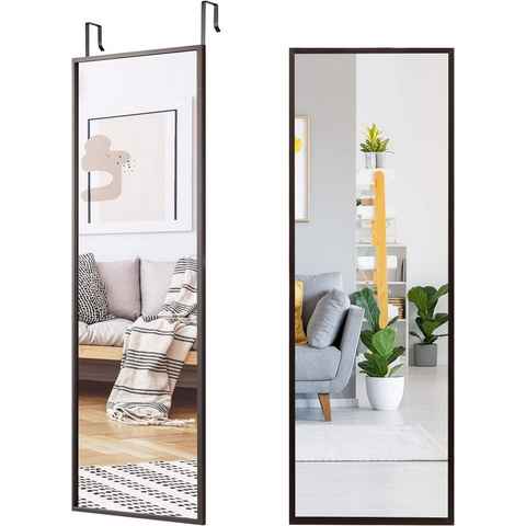 KOMFOTTEU Wandspiegel Türspiegel, höhenverstellbarer Garderobenspiegel, 36,5 × 107 cm