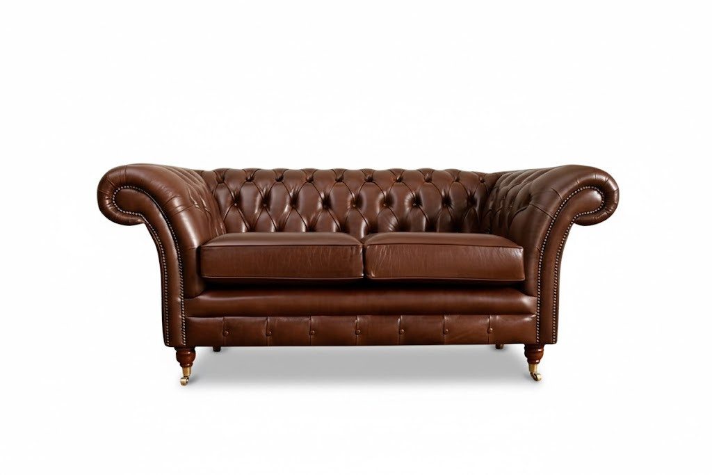 JVmoebel Chesterfield-Sofa Ledersofa im Chesterfield-Stil mit personalisierbaren Oberflächen, Made in Europa