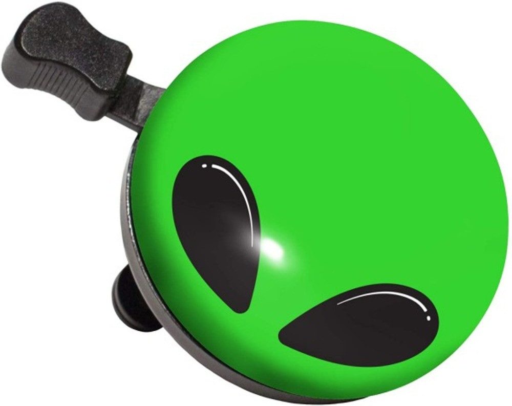 Nutcase Fahrradklingel Visitor-Alien. Grün wie die vom Mars! Ø55mm