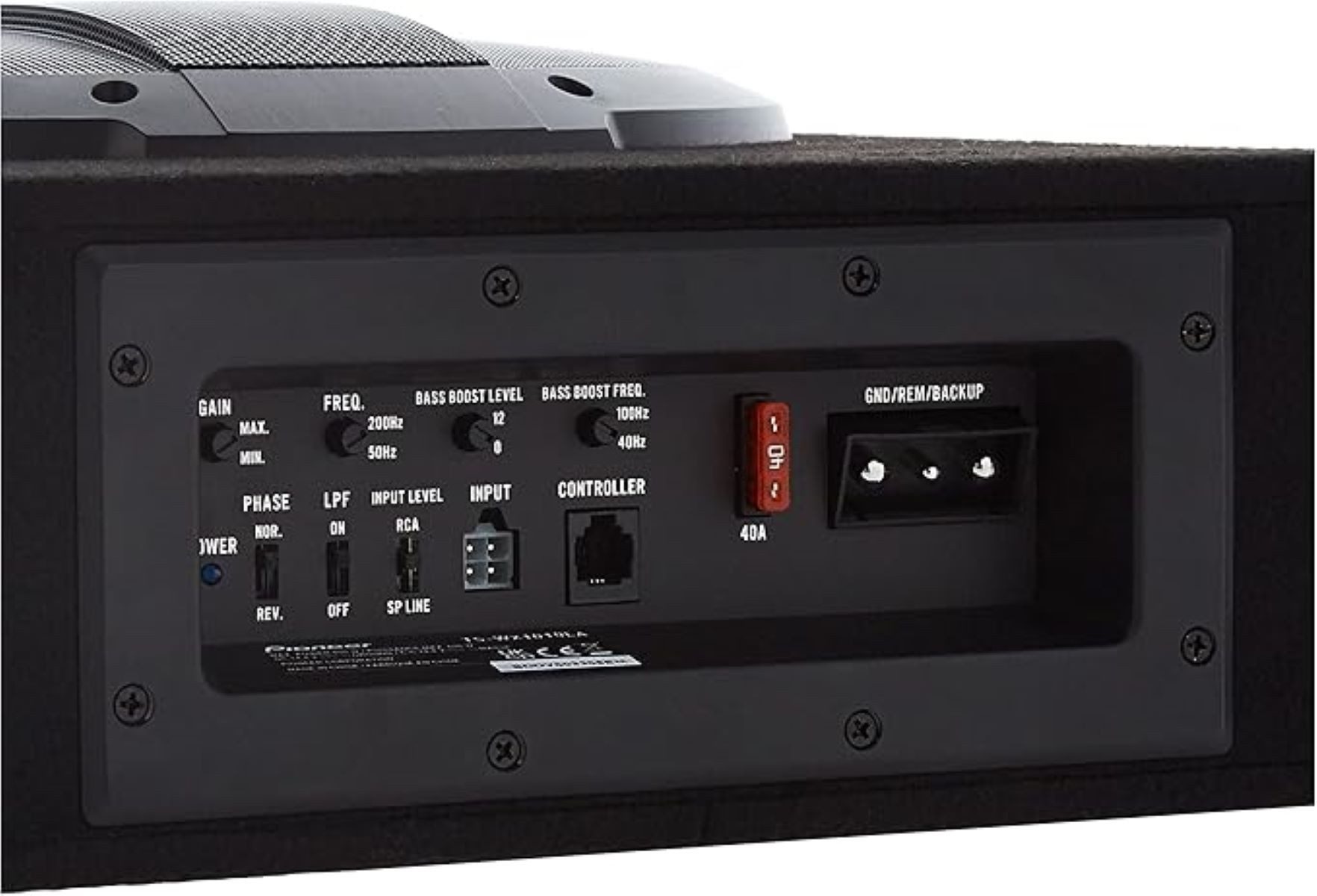 Pioneer TS-WX1010LA Aktiv-Subwoofer inkl. Endstufe Auto-Subwoofer (300 W, max.: W 25 cm)