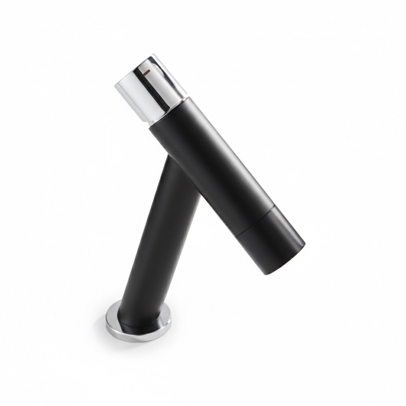 HAC24 Waschtischarmatur Waschbecken Armatur Wasserhahn Bad Einhandmischer Badarmatur aus Messing, Schwarz