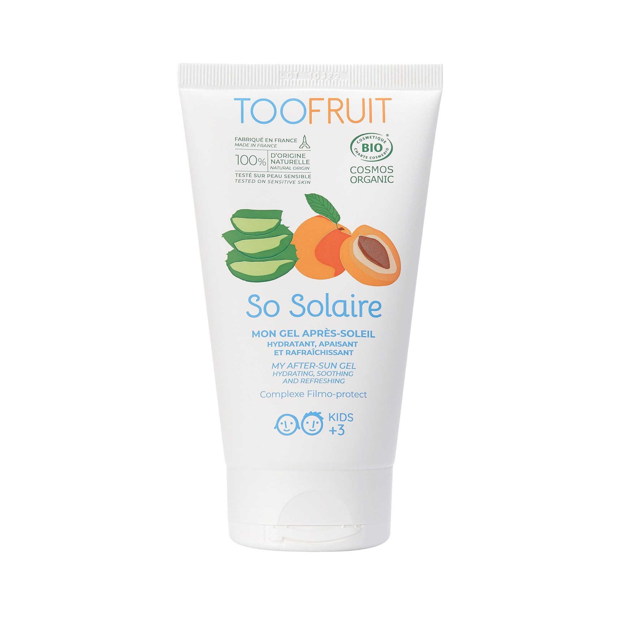 TOOFRUIT After Sun After Sun Gel Aprikose - Aloe Vera, Extra für Kinder entwickelt