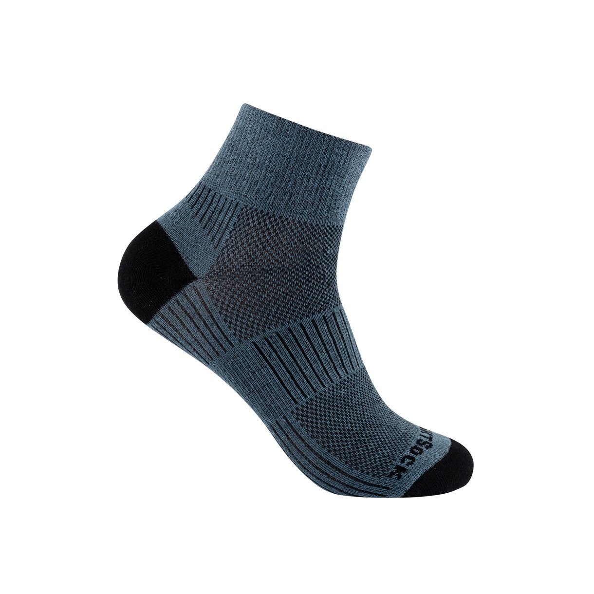 Wrightsock Sportsocken Quarter Coolmesh II (dünn, atmungsaktiv, bequem) gra günstig online kaufen