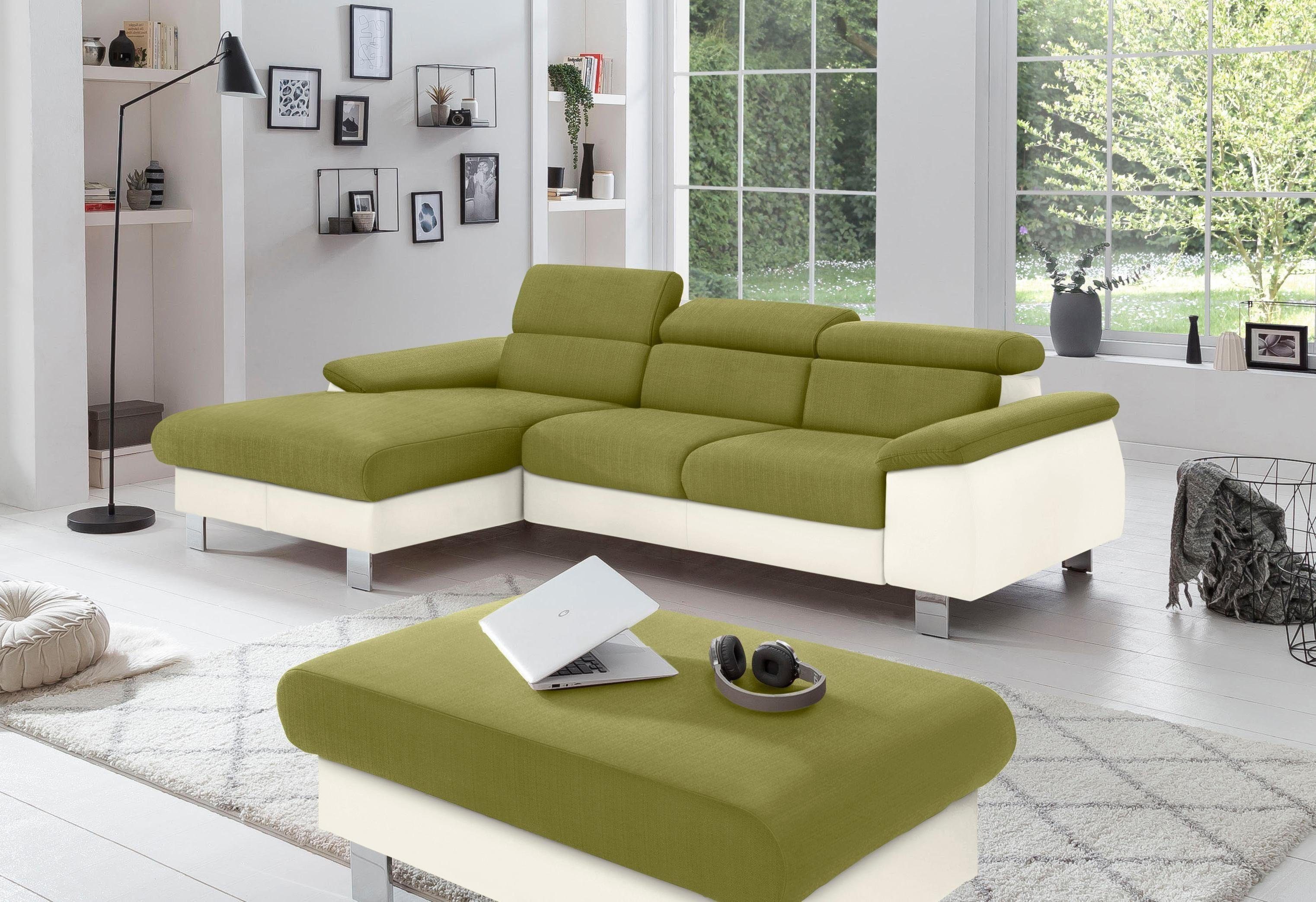 COTTA Polstergarnitur "Komaris L-Form", (Set), Set bestehend aus: Ecksofa m günstig online kaufen