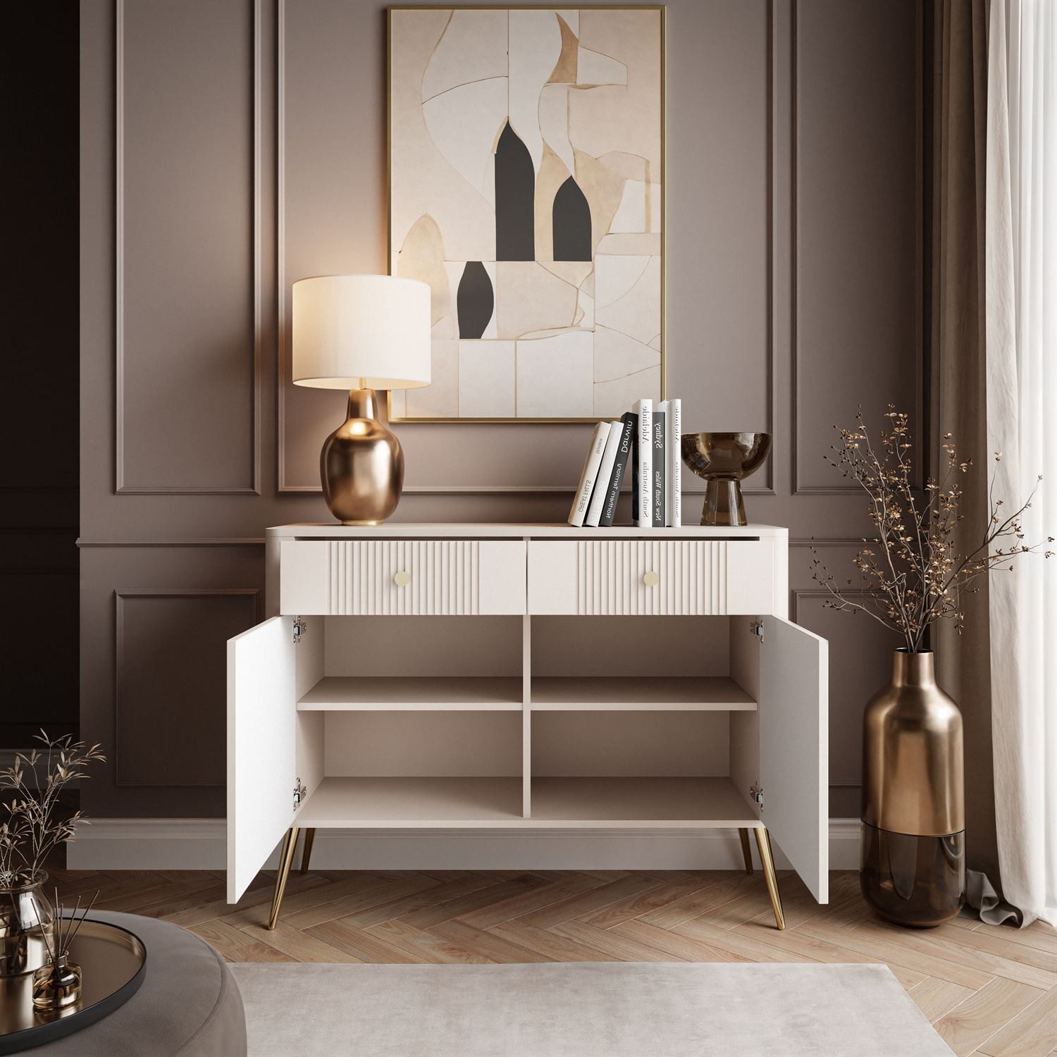 Lookway Kommode ELYSIA KASCHMIR 2D2S mit Schubladen, Breite: 115 cm