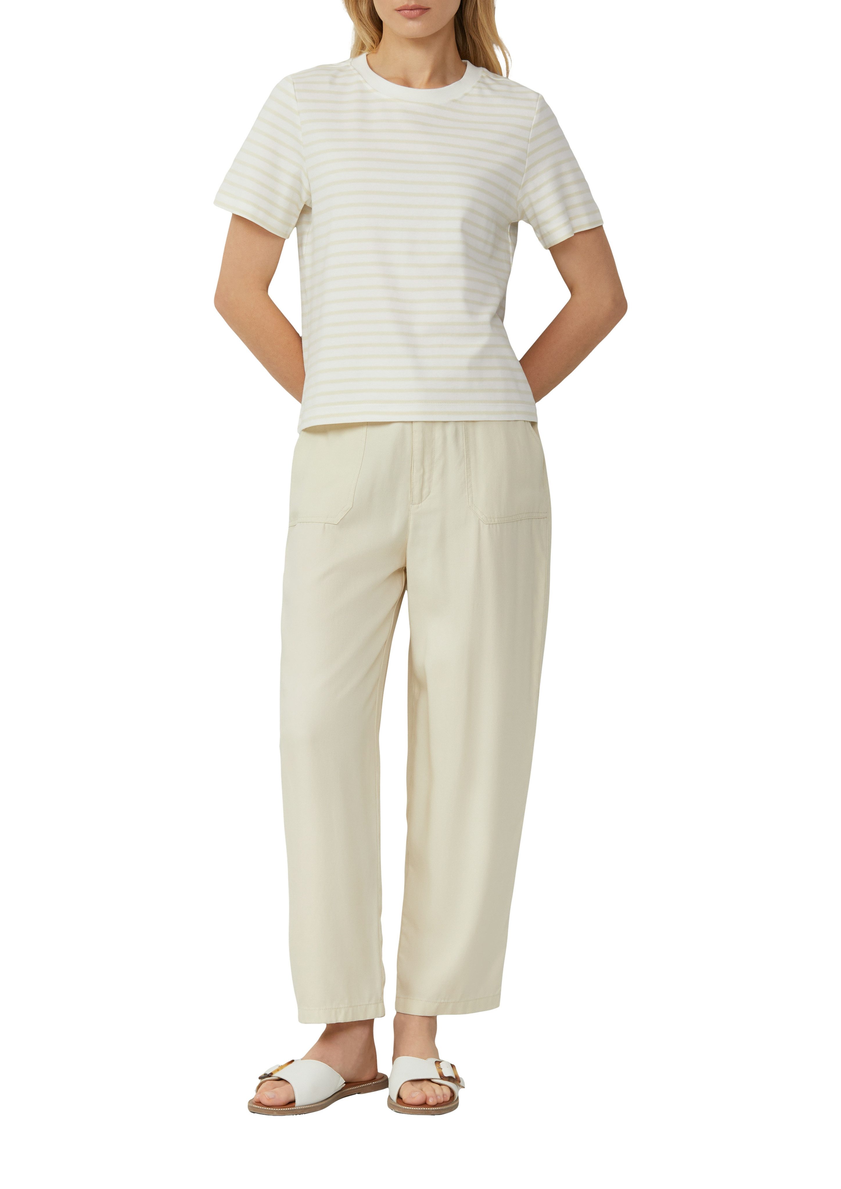 s.Oliver T-Shirt mit Streifen Muster günstig online kaufen