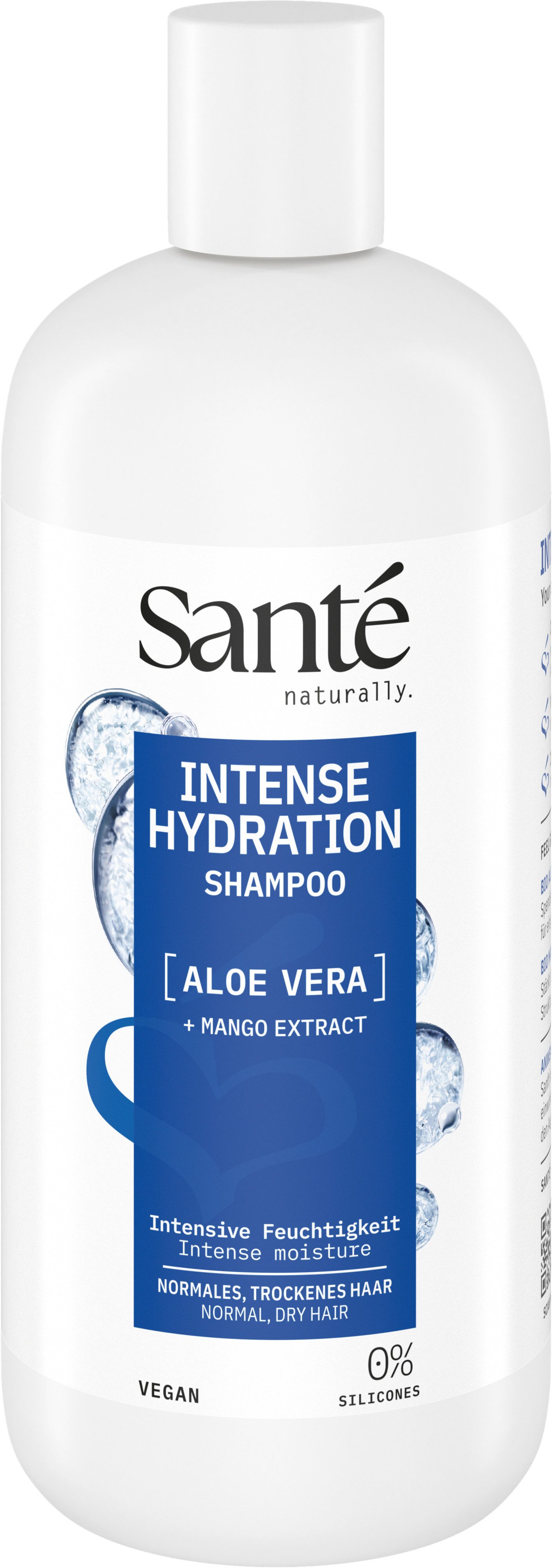 SANTE Haarshampoo Intense Hydration Shampoo Aloe Vera + Mango-Extrakt, für normales bis trockenes Haar, mit Aloe Vera und Mango-Extrakt