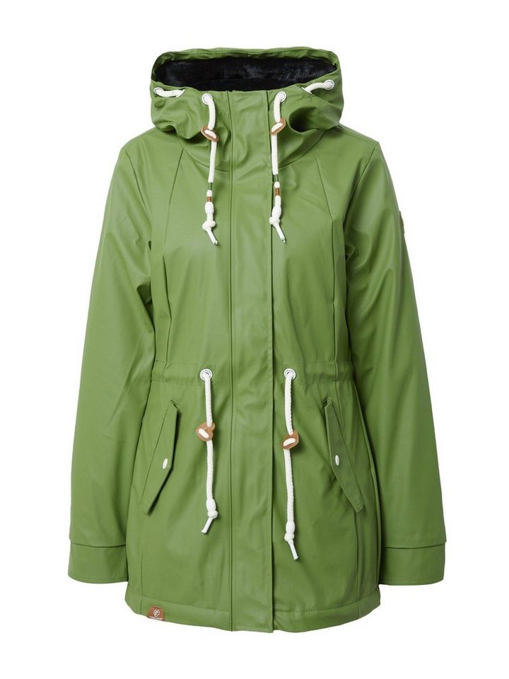 Ragwear Regenjacke MONADIS RAINY (1-St), Verdeckter Reißverschluss