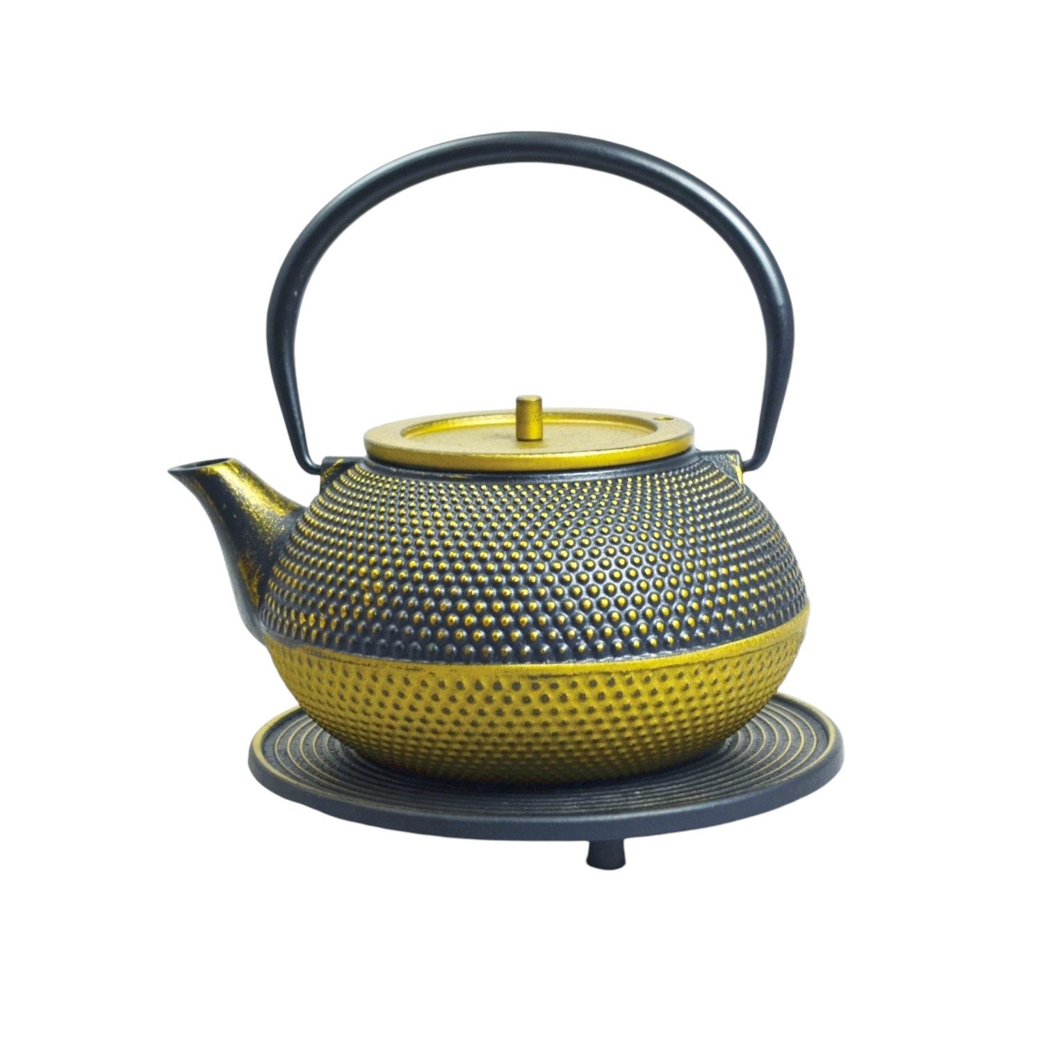 JA-UNENDLICH Teekanne Kobu, 1.2 l, aus Gusseisen handgefertigt im Sandgussverfahren, innen emailliert