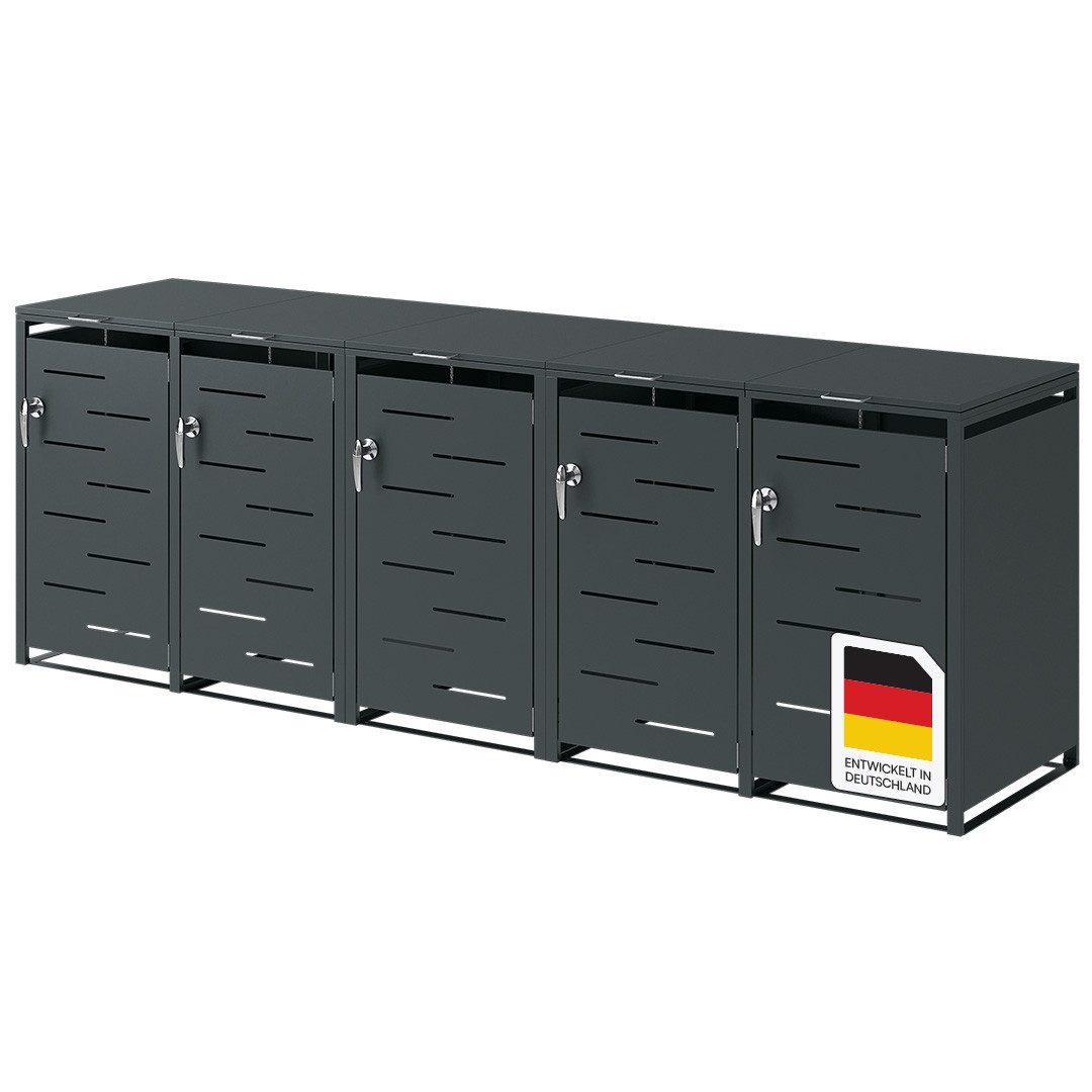 STEELSØN Mülltonnenbox Diorus 240L, abschließbar (Anthrazit, günstig online kaufen