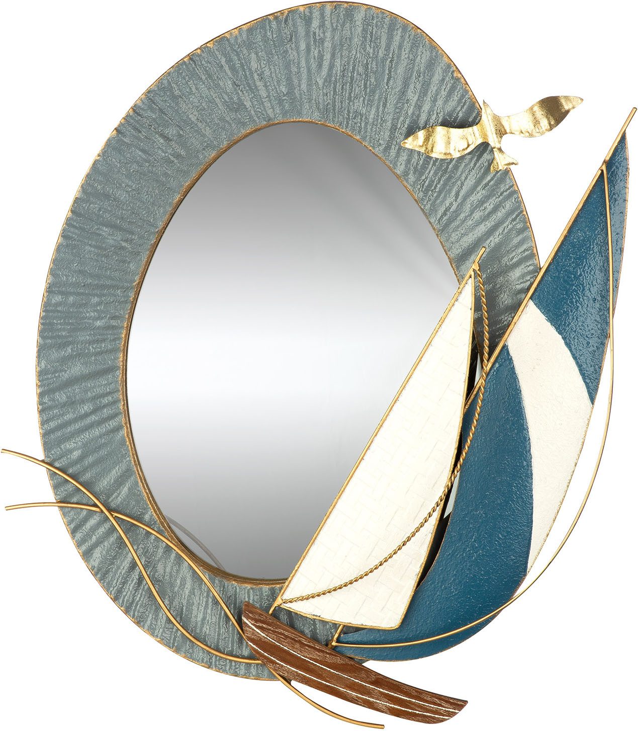 GILDE Wandspiegel Spiegel Bootstour, 2 Aufhängevorrichtungen