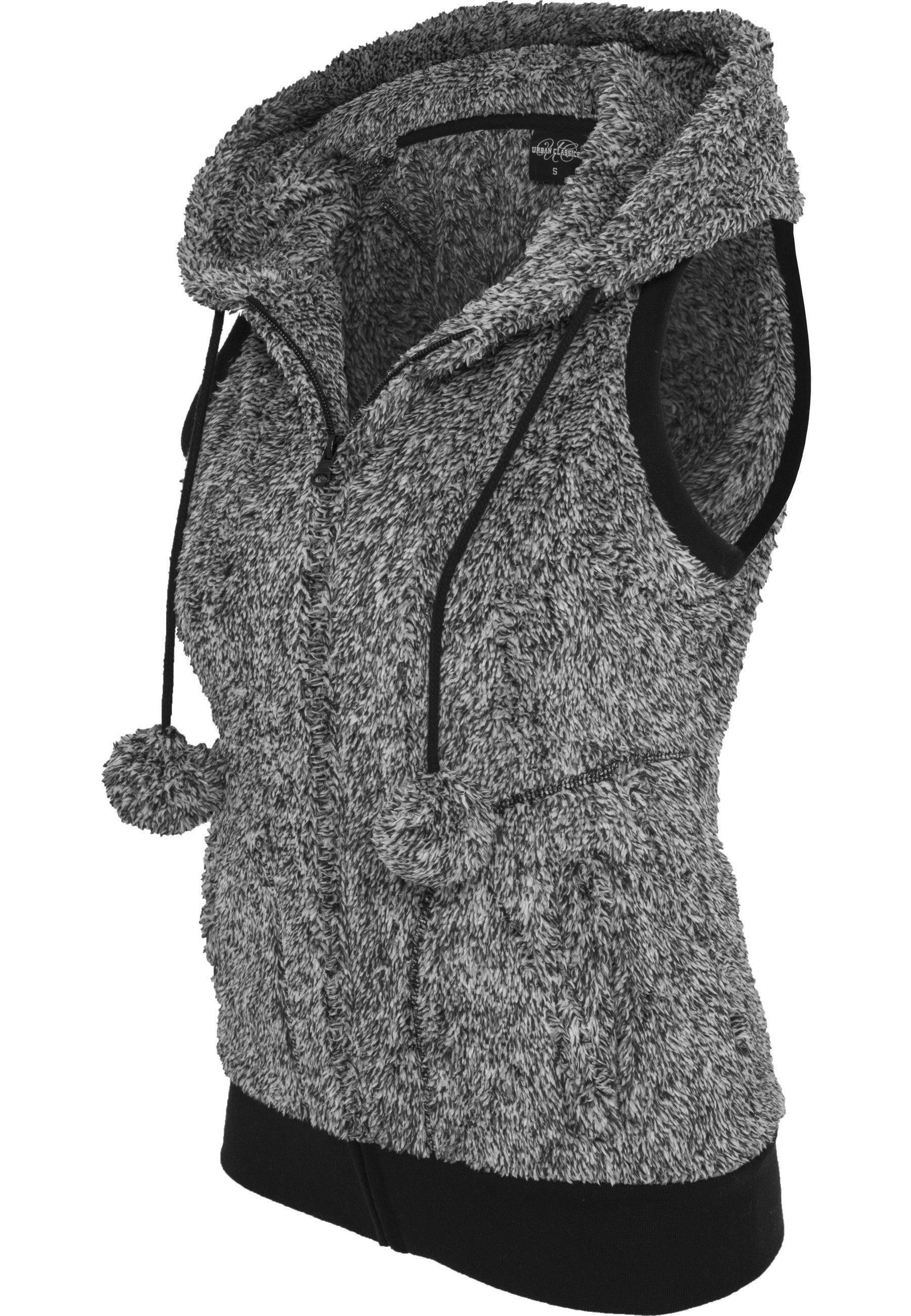 URBAN CLASSICS Jerseyweste Urban Classics Damen Ladies Melange Teddy Vest (1-tlg)