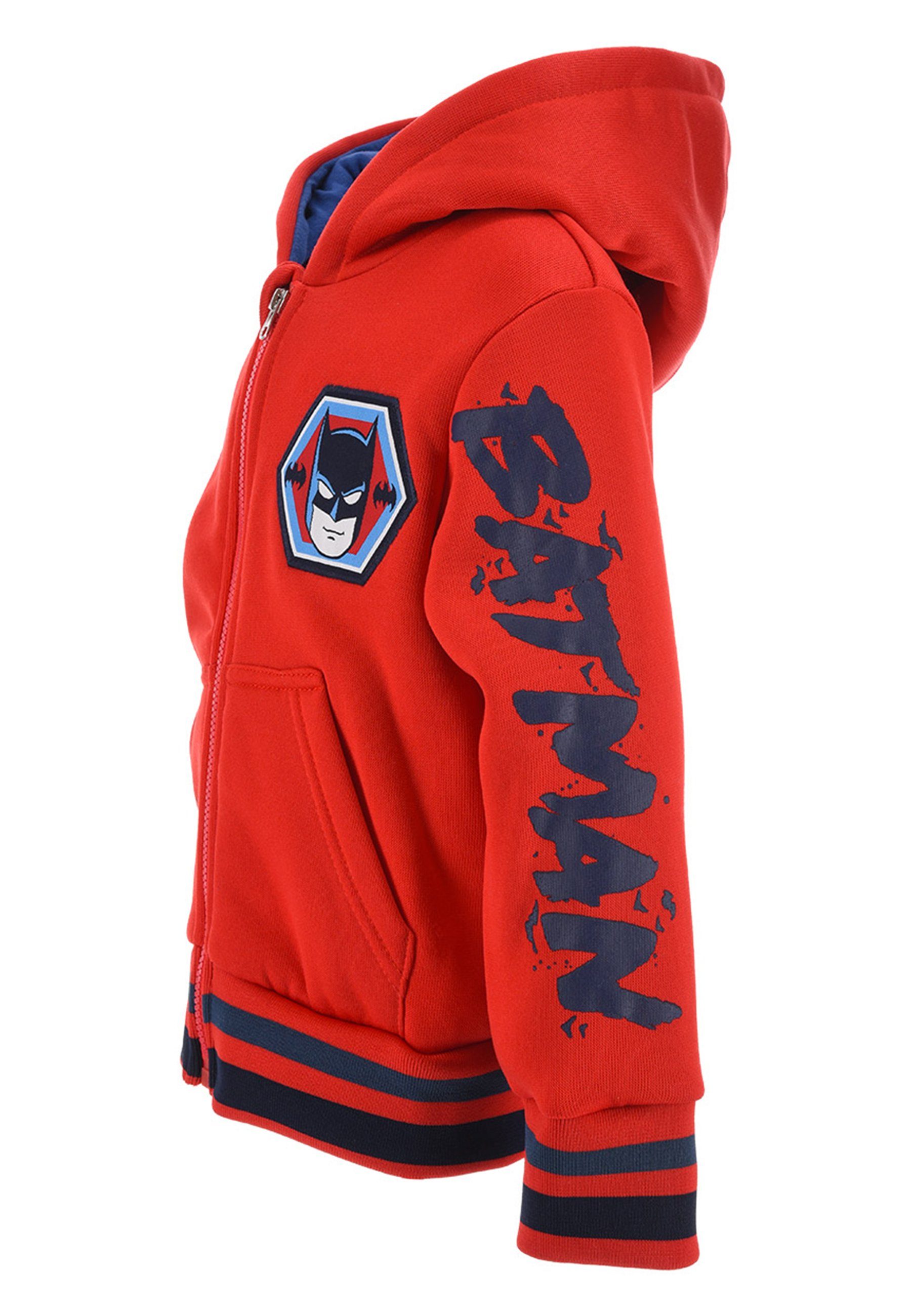 Batman Kapuzensweatjacke Dirk Knight Sweatjacke Pullover-Jacke Hoodie Kapuze Kapuzenjacke Reißverschluss