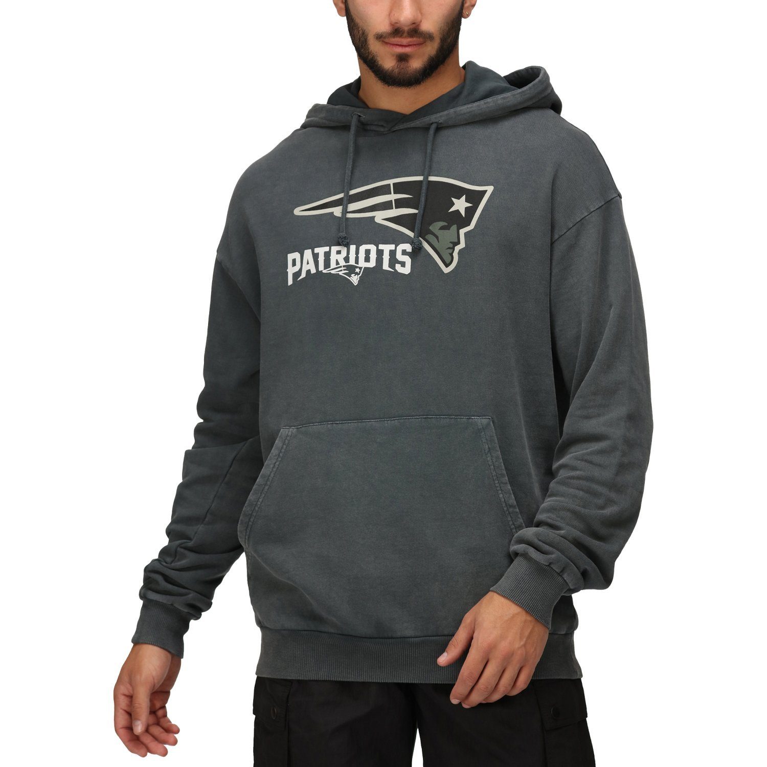 Recovered Kapuzenpullover Re:covered CHROME New England Patriots washed