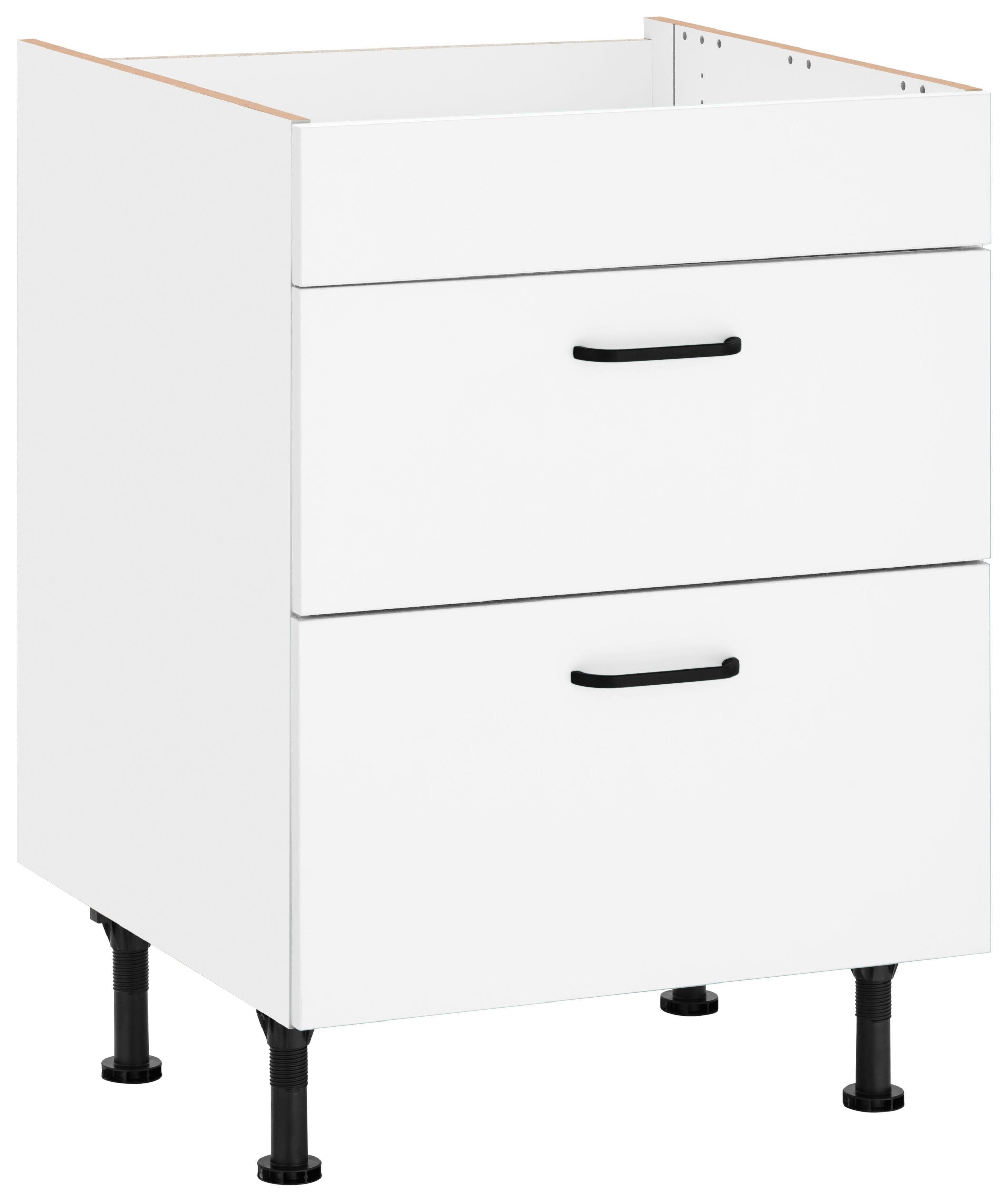 OPTIFIT Kochfeldumbauschrank Elga mit Soft-Close-Funktion, höhenverstellbare Füße, Breite 60 cm