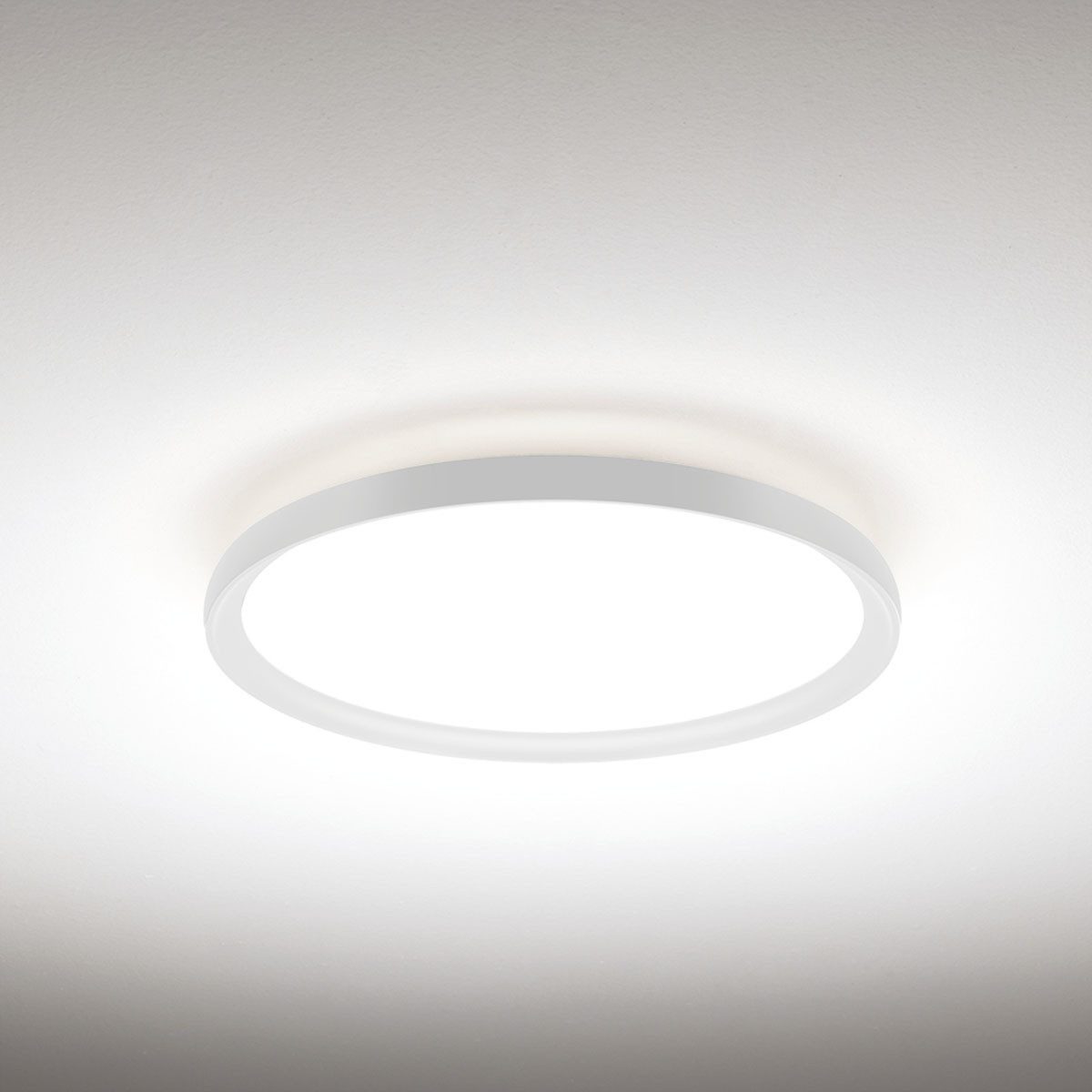 Vivida International Deckenleuchten Atena Deckenleuchte, Weiß, Ø: 50 cm, LED fest integriert, Warmweiß, Deckenlampe