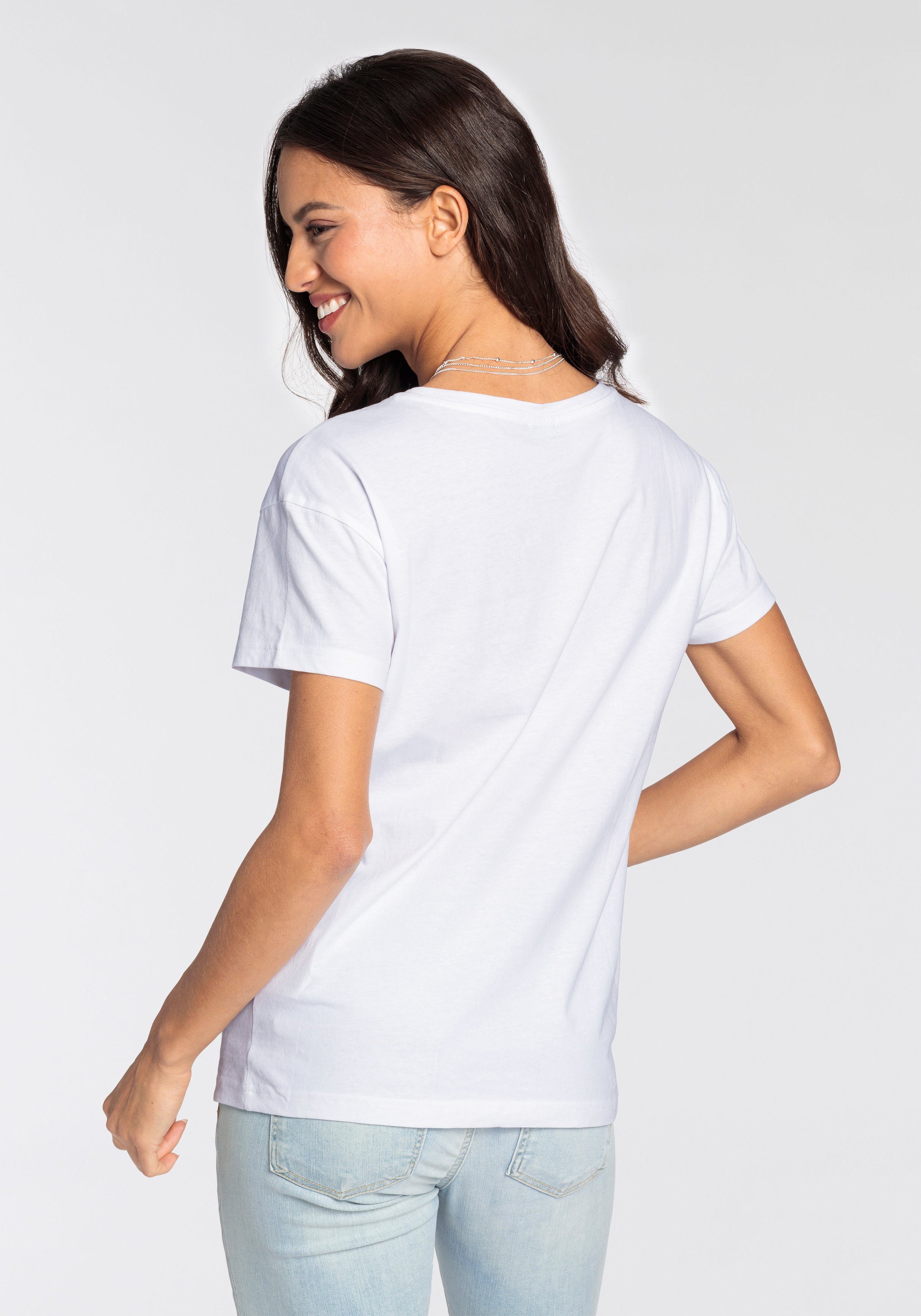 Laura Scott T-Shirt Kurzarm, figurumspielender Schnitt, aus elastischem Single Jersey