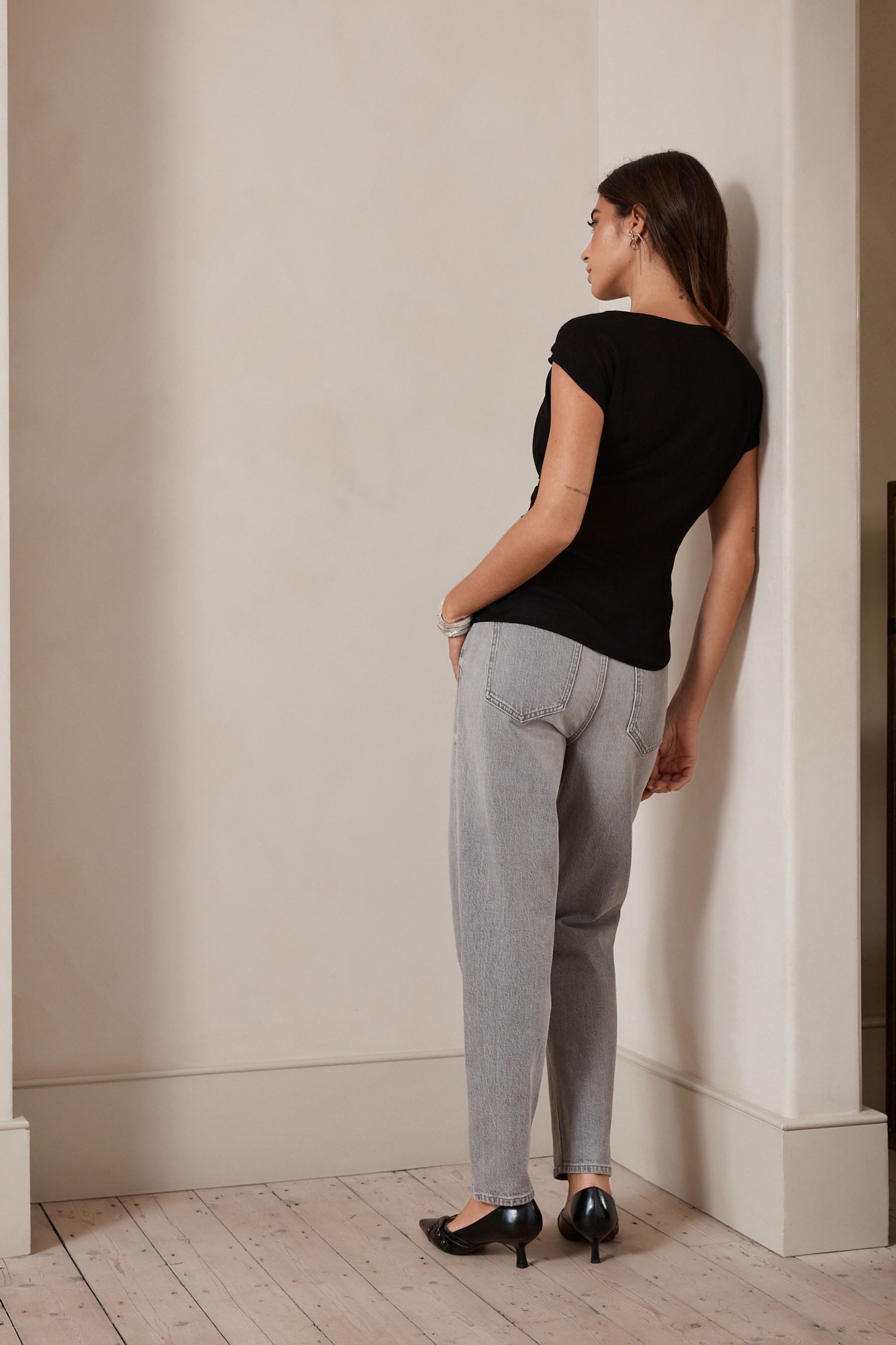 Next Blusentop Asymmetrisches Top mit gedrehtem Ausschnitt (1-tlg) günstig online kaufen