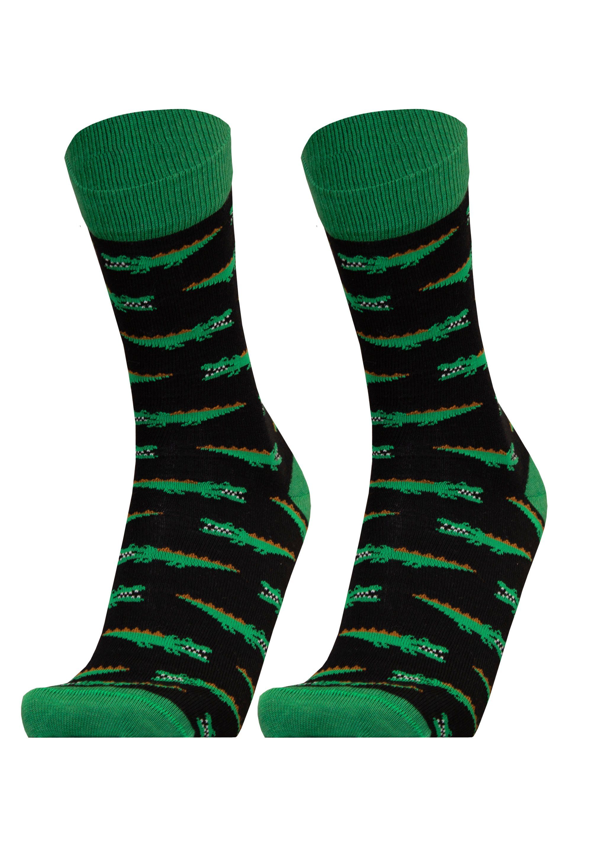 (2-Paar) Qualität Socken Pack UphillSport 2er schwarz CROCODILE in atmungsaktiver