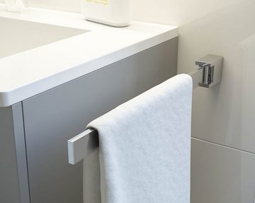 einfachgutemoebel Aufsatzwaschbecken Qualitäts Handtuchhalter Bath-O-Line, schwenkbar 1-Arm Paar, chrom (1-St., SET enthält: Handtuchhalter, Befestigungsmaterial)
