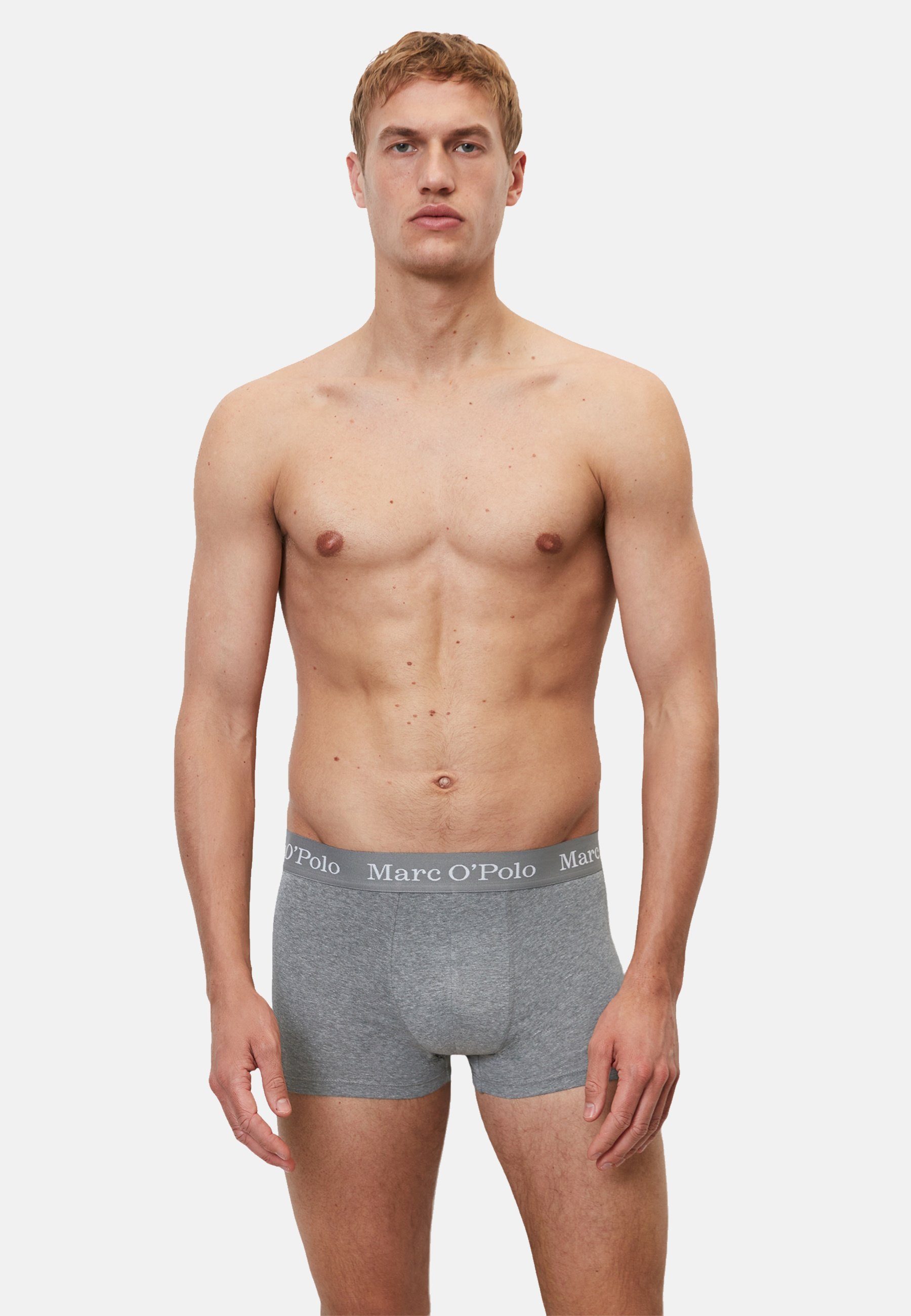 Melange Unterhosen Fünferpack (5-St) Marc Black/Beetle/Grey Basic Boxershorts O'Polo Boxershorts