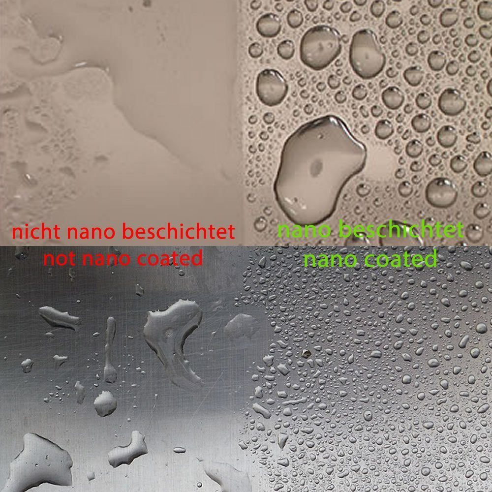Melko Küchenrückwand Herd- Spritzschutz Küchenrückwand ESG Sicherheitsglas Schwarz, (Stück, Küchenrückwand), ESG Sicherheitsglas