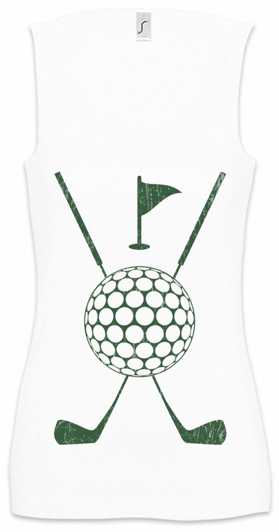 Urban Backwoods Tanktop Golf Tools Ärmelloses Damen T-Shirt Player Passion Love Addiction Gulf Club Golfplatz Golfen Sport