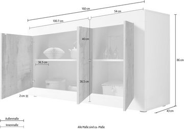 INOSIGN Sideboard Basic, Breite 160 cm