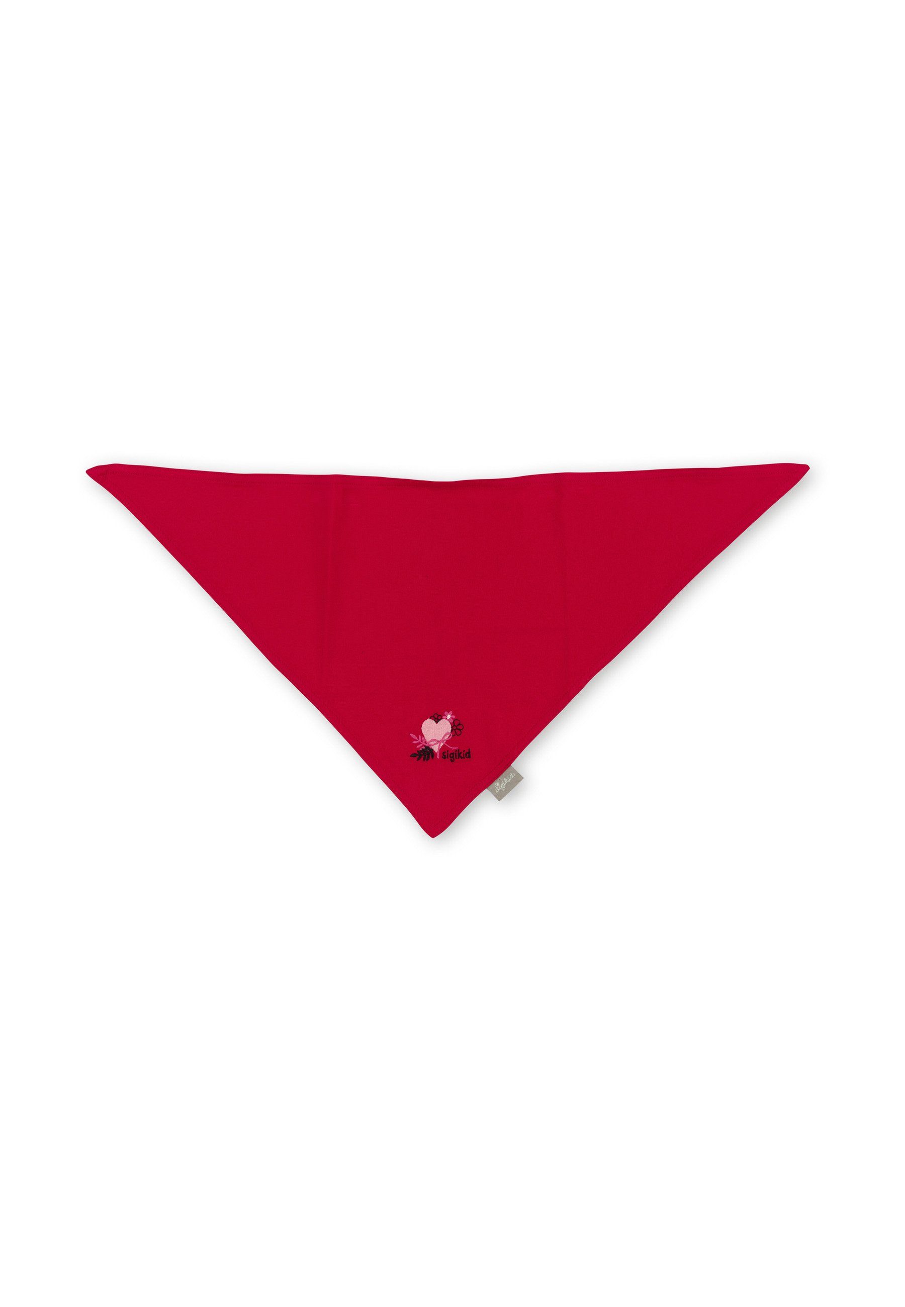 Sigikid Dreieckstuch Jersey Single Bio-Baumwolle, (1-St) rot Kindertuch Halstuch