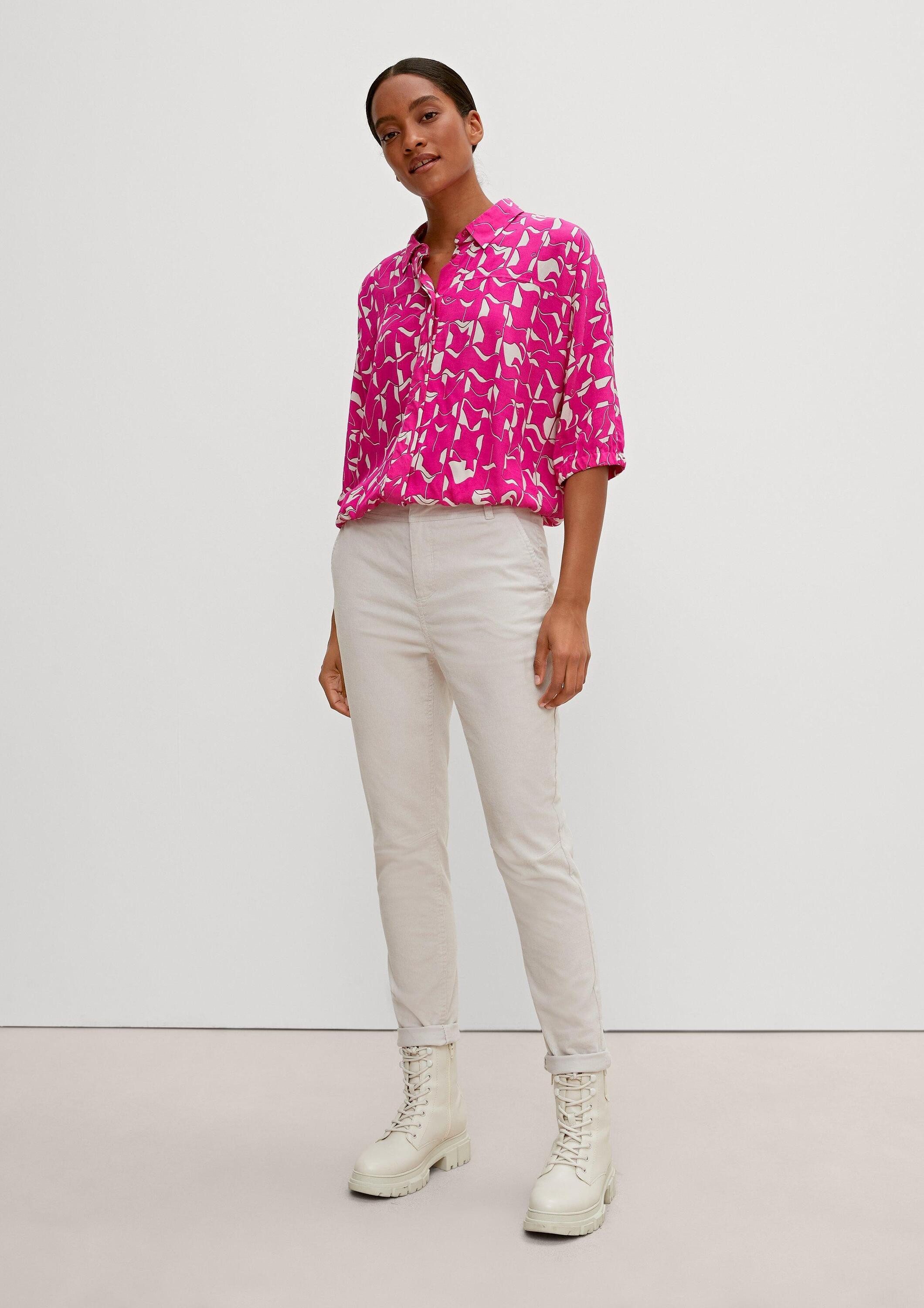 comma Chinos Hose Skinny: Hose aus Feincord günstig online kaufen