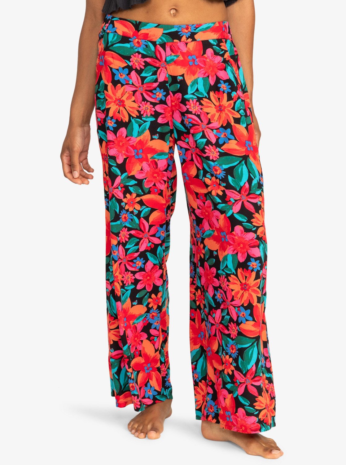 Roxy Strandhose Midnight Avenue - Bedruckte Hose mit weiten Hosenbeinen für Frauen