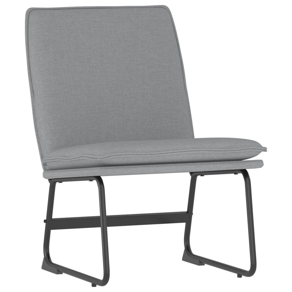 vidaXL Sessel Loungesessel Hellgrau 52x75x76 cm Stoff (1-St)