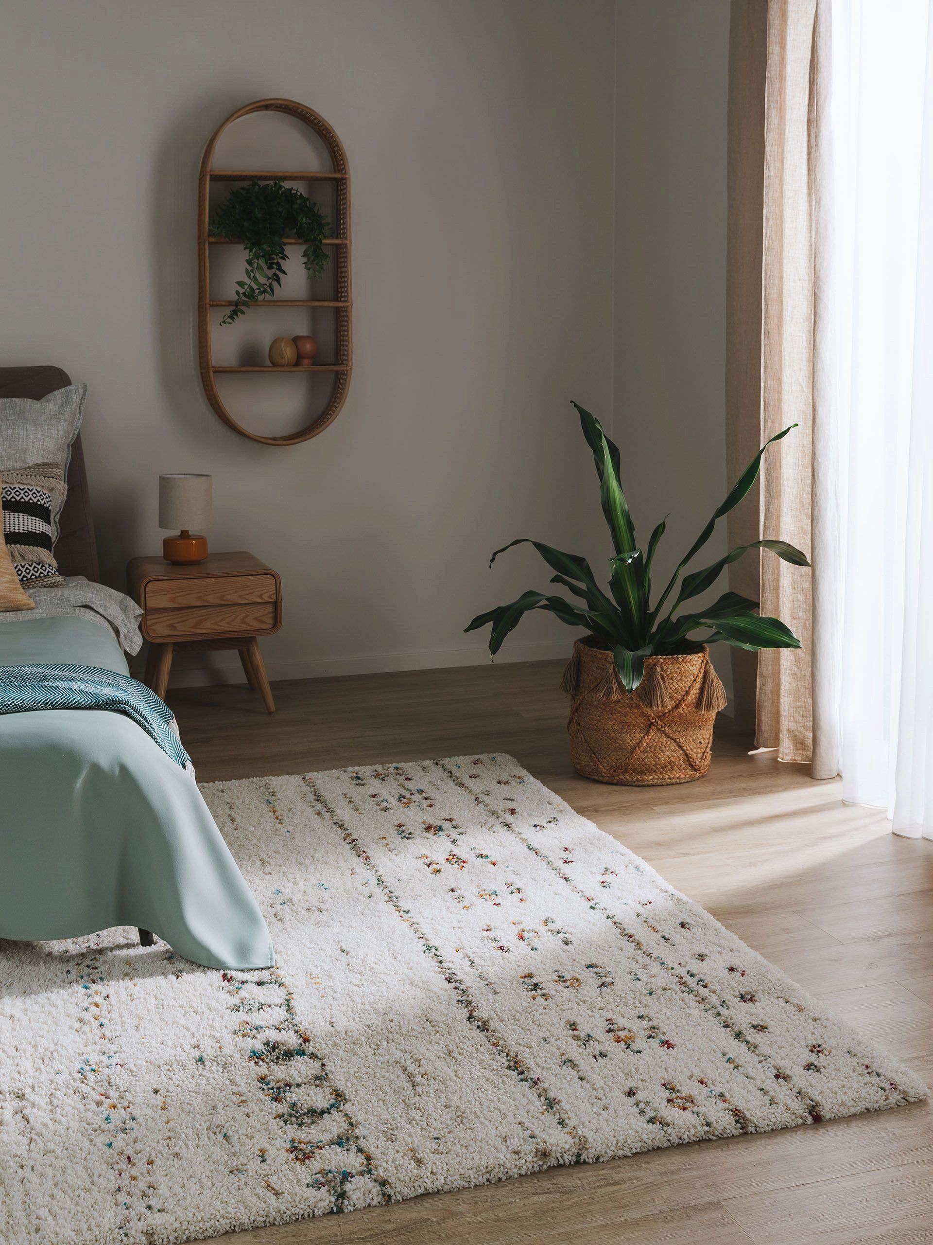 benuta Hochflor-Teppich Gobi, rechteckig, Höhe: 21 mm, Teppich Wohnzimmer, günstig online kaufen