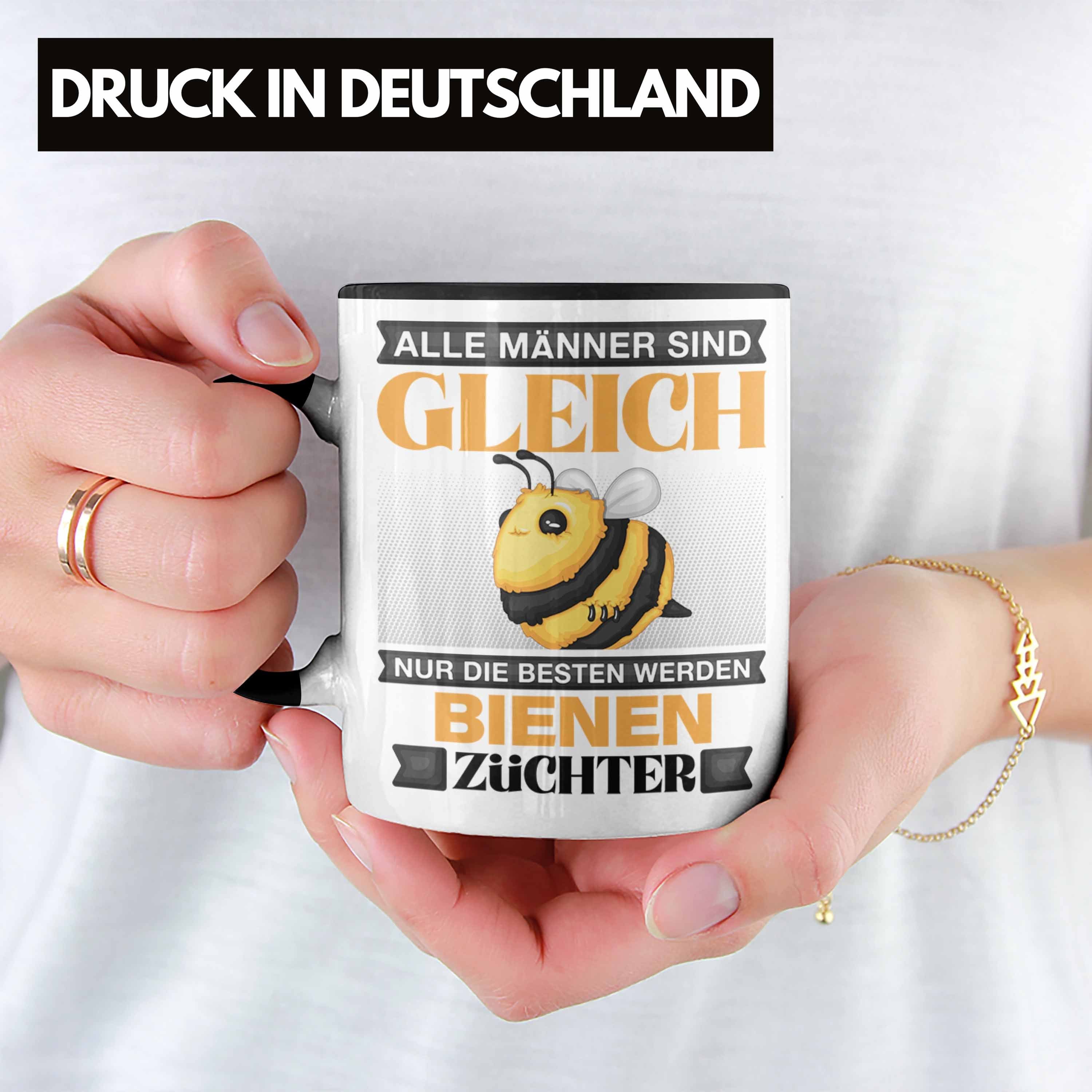 Trendation Tasse Bienen Züchter Tasse Geschenk Imker Lustiger Spruch Alle Männer Sind
