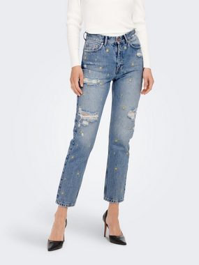 ONLY 7/8-Jeans FINE (1-tlg) Stickerei