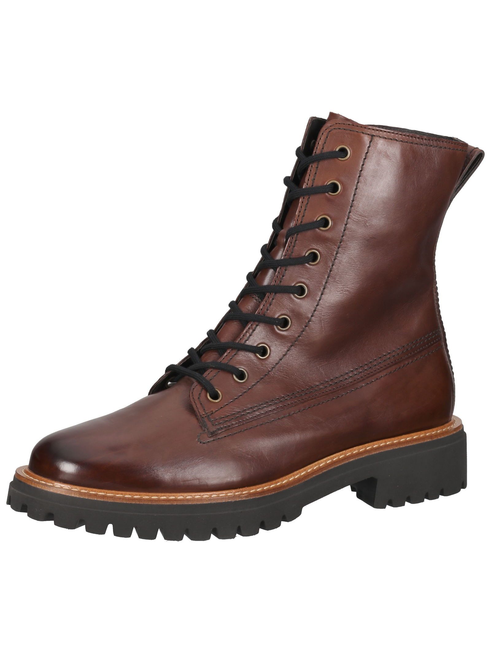 Stiefelette Glattleder . Schnürstiefelette