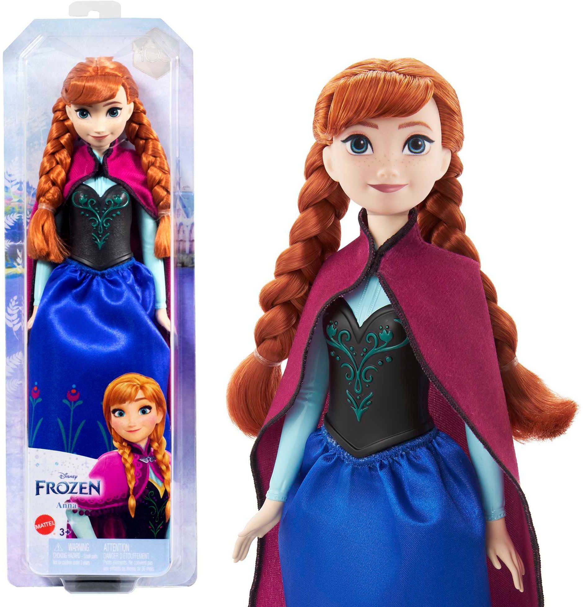 Mattel® Anziehpuppe Disney Die Eiskönigin, Anna (Outfit Film 1), inklusive Accessoires