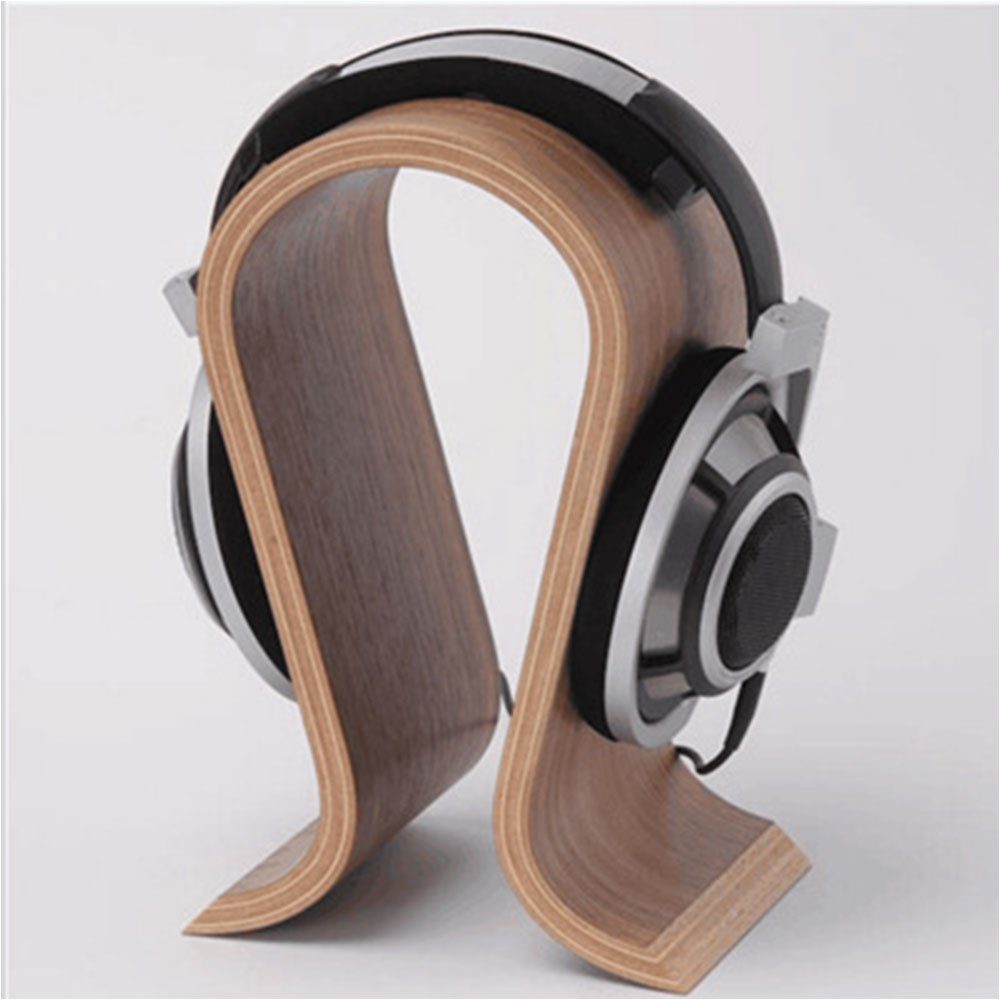 Kopfhörerständer Holz Walnussholz U FELIXLEO Dauerhaft Umweltfreundlich Form Kopfhörerhalter