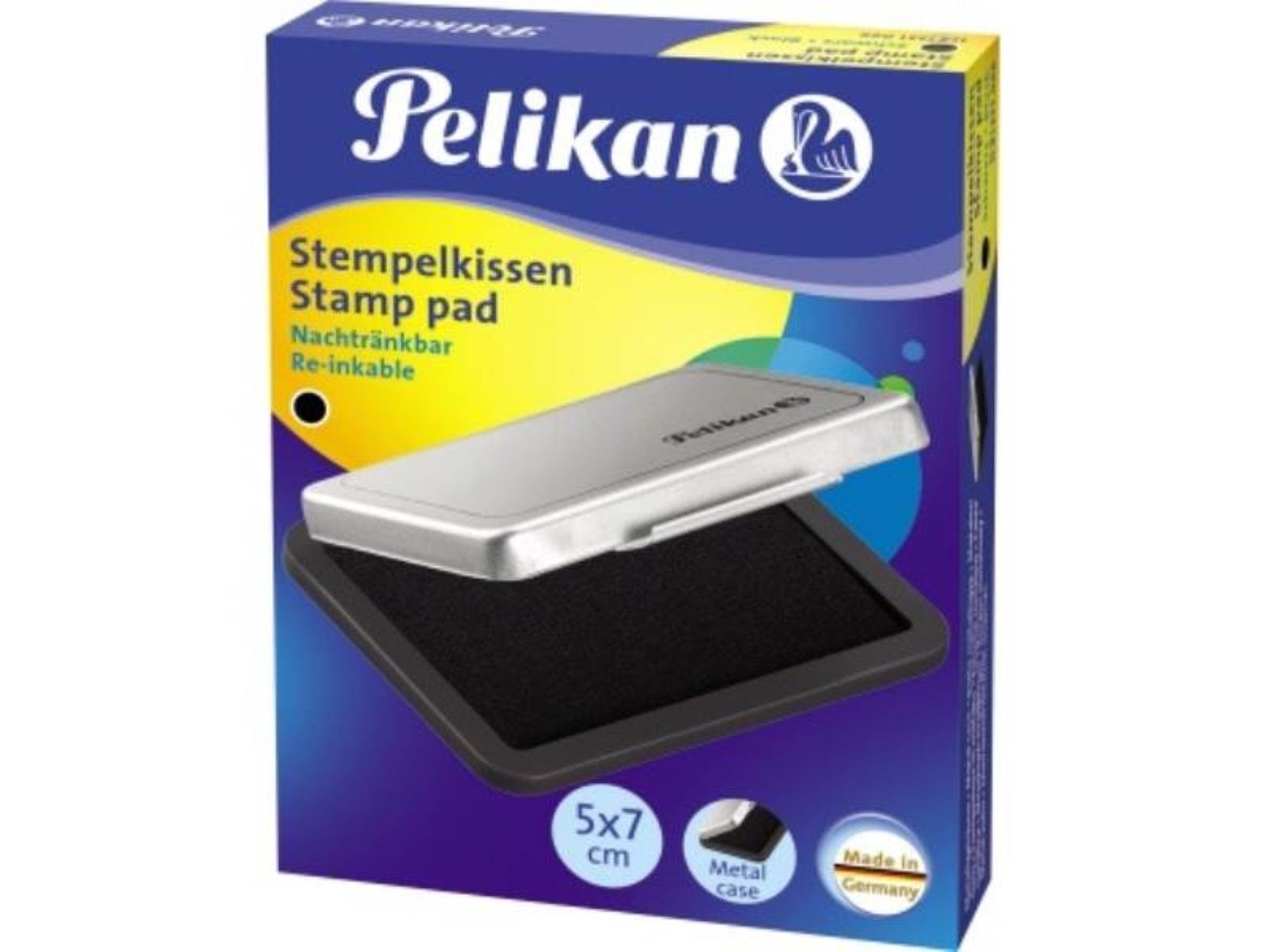 Pelikan Stempel Pelikan Stempelkissen 331066 Gr.3 5x7cm Metallic-Gehäuse schwarz