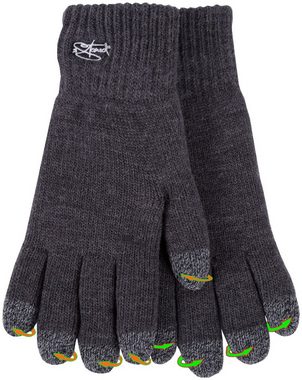 2Stoned Strickhandschuhe Handy Handschuhe Touch Damen Gefüttert in Anthrazit, Größe S (VPE, 1 Paar) für die Bedienung von Smartphones und Tablets